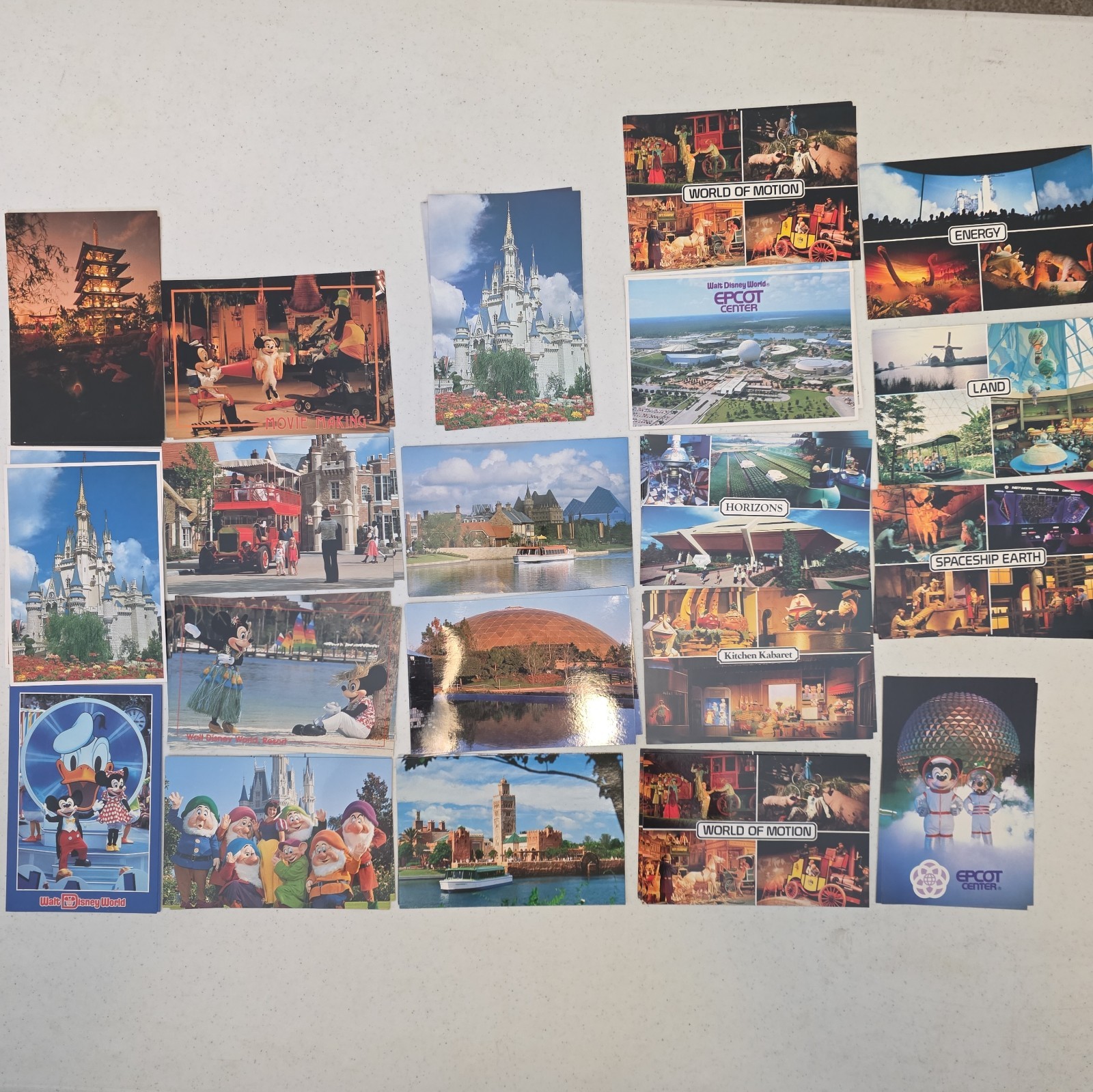 20 Vintage Disney EPCOT Center Postcards Lot World of Motion Horizons NOS 80s 20 Vintage Disney EPCOT Center Postcards Lot World of Motion Horizons NOS 80s