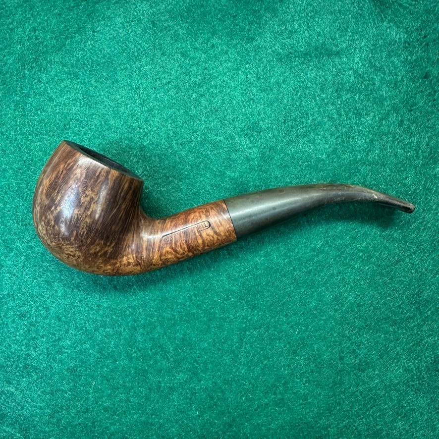 James Upshall Pipe Bent Billiard Estate England Handmade Briar P Grade James Upshall Pipe Bent Billiard Estate England Handmade Briar P Grade