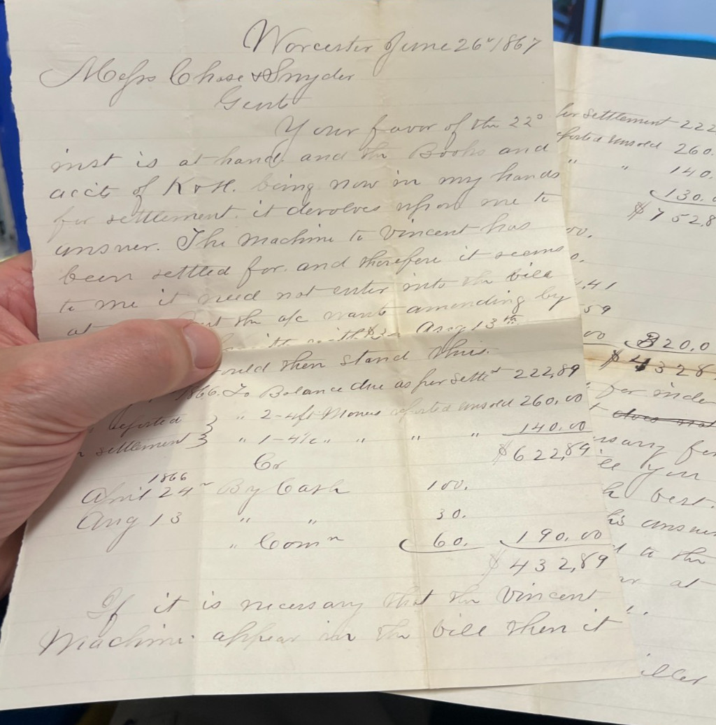 1867 Worcester NY George H Miller to Chase & Snyder Embossed 2 Page Legal Letter 1867 Worcester NY George H Miller to Chase & Snyder Embossed 2 Page Legal Letter