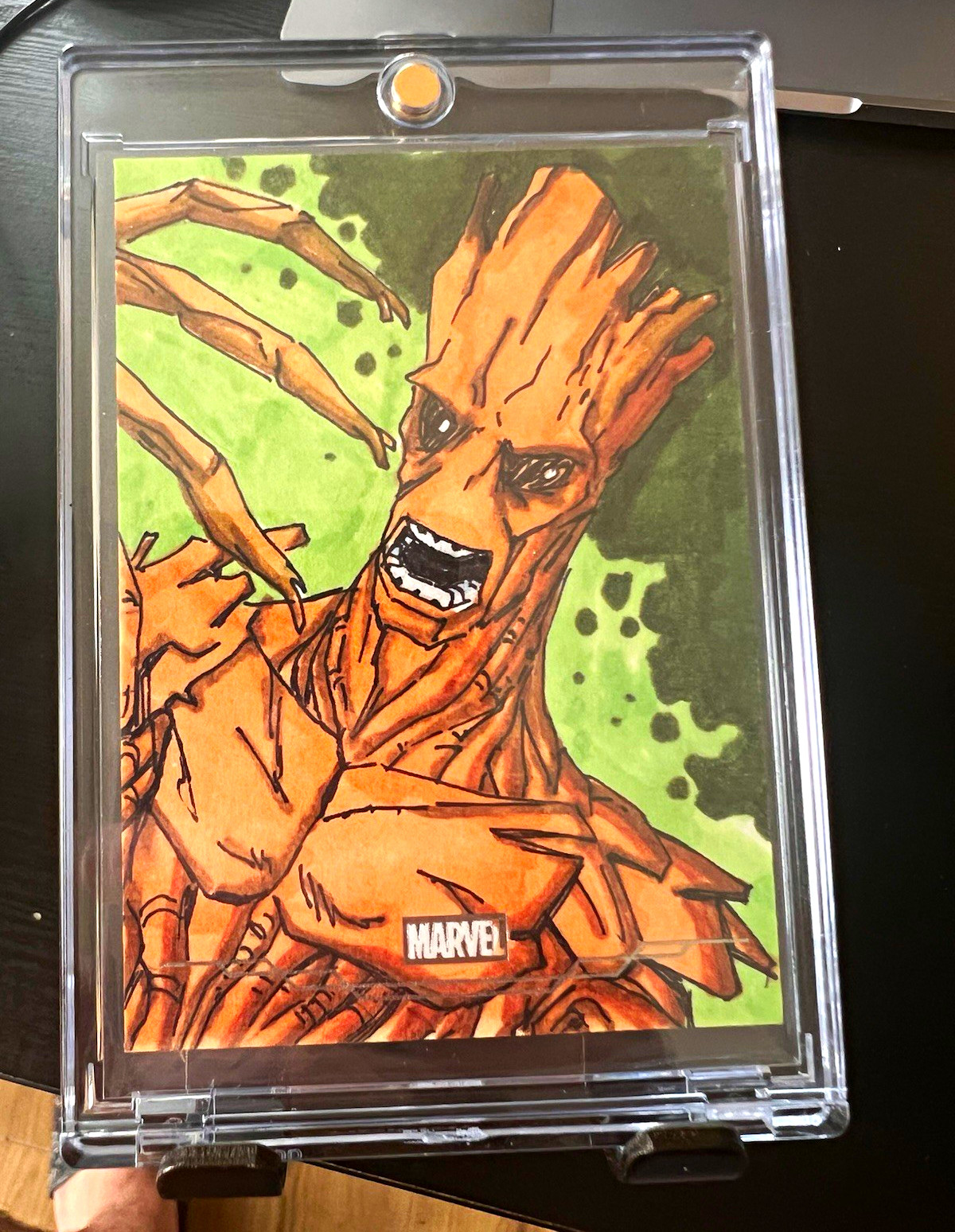 2026 Topps Chrome Marvel Groot Sketch Card 1/1 NERP 2026 Topps Chrome Marvel Groot Sketch Card 1/1 NERP