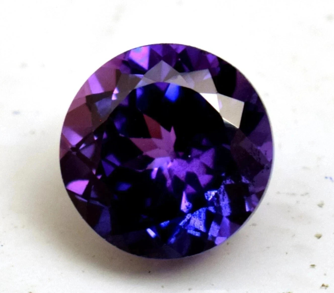 9.15 Ct+ Natural Purple Blue Sapphire Round Cut Loose Gemstone Certified