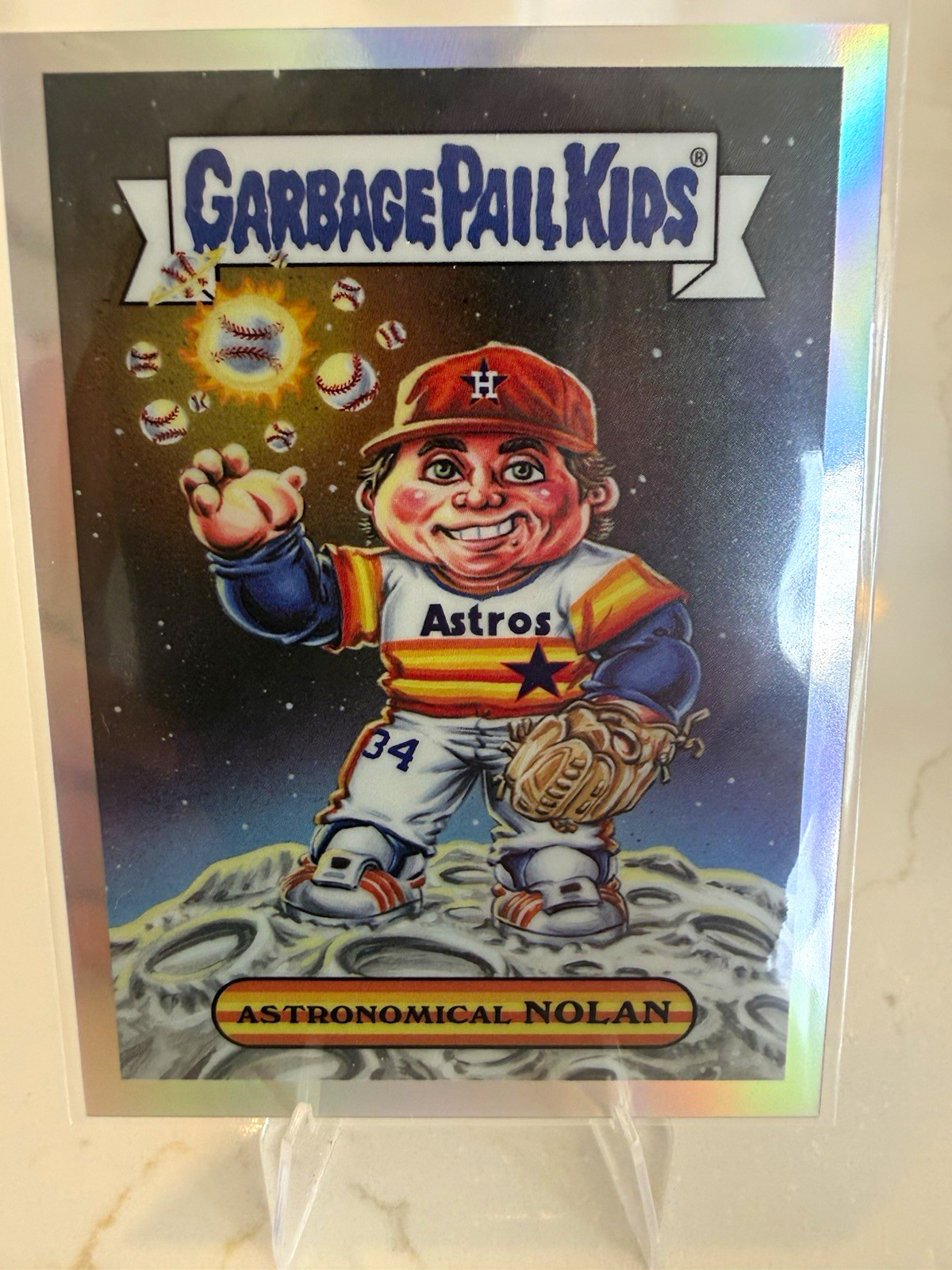 2026 Bowman Chrome Garbage Pail Kids Astronomical Nolan Nolan Ryan GPK - 36 SSP 2026 Bowman Chrome Garbage Pail Kids Astronomical Nolan Nolan Ryan GPK - 36 SSP