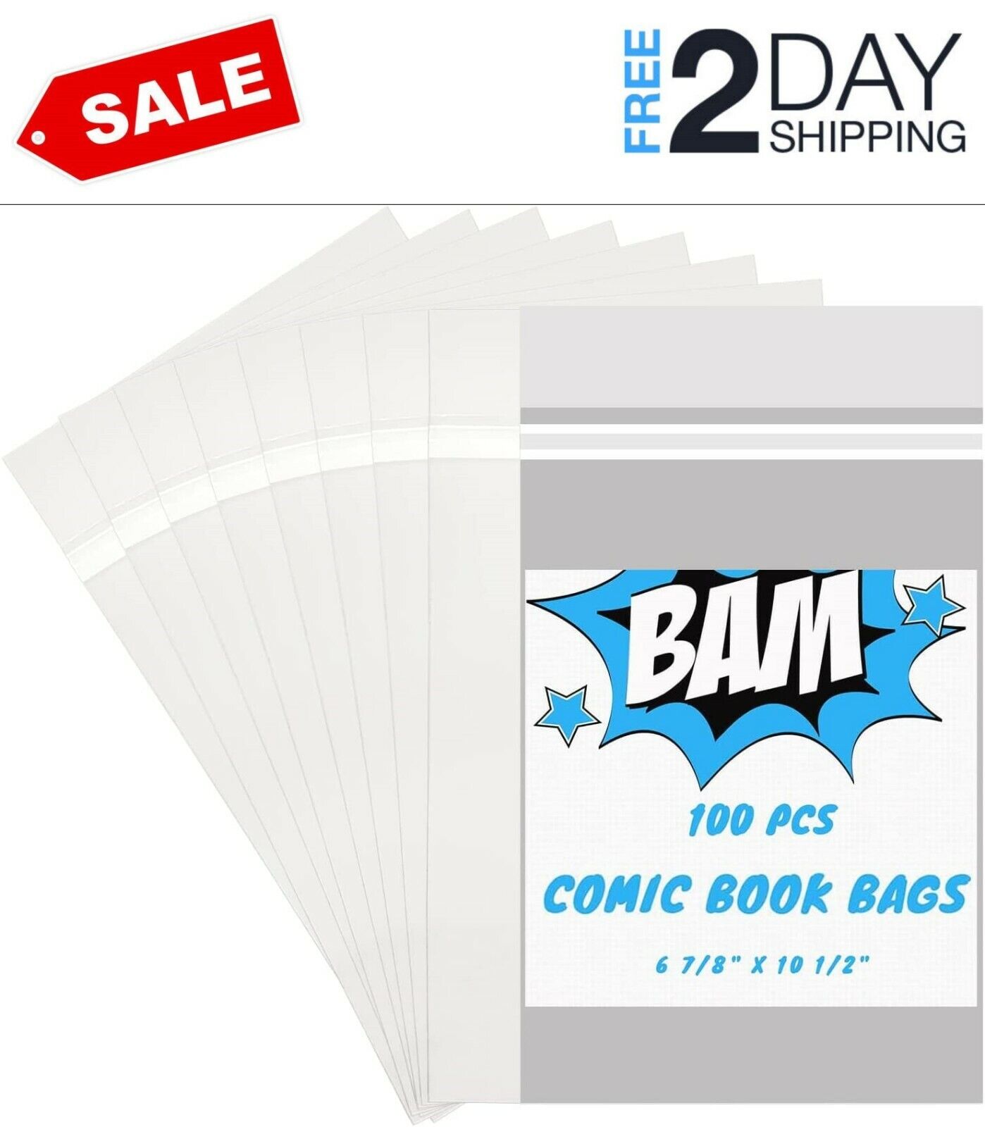 Bolsas de cómics, mangas de cómics actuales sin ácido, protector de cómics 100 P