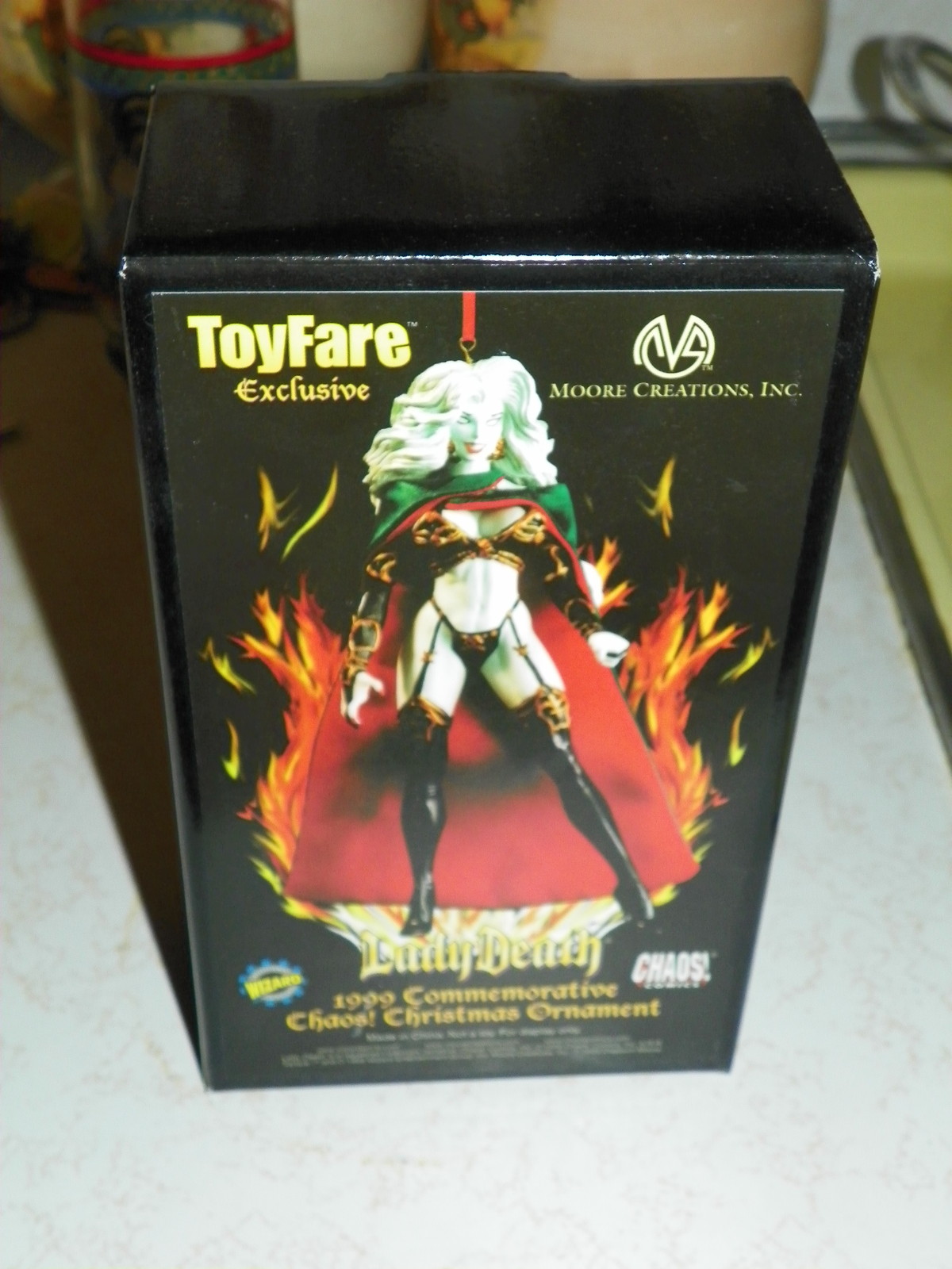 LADY DEATH *1999 COMMEMORATIVE* CHAOS ORNAMENT-toyfare -NEW LADY DEATH *1999 COMMEMORATIVE* CHAOS ORNAMENT-toyfare -NEW