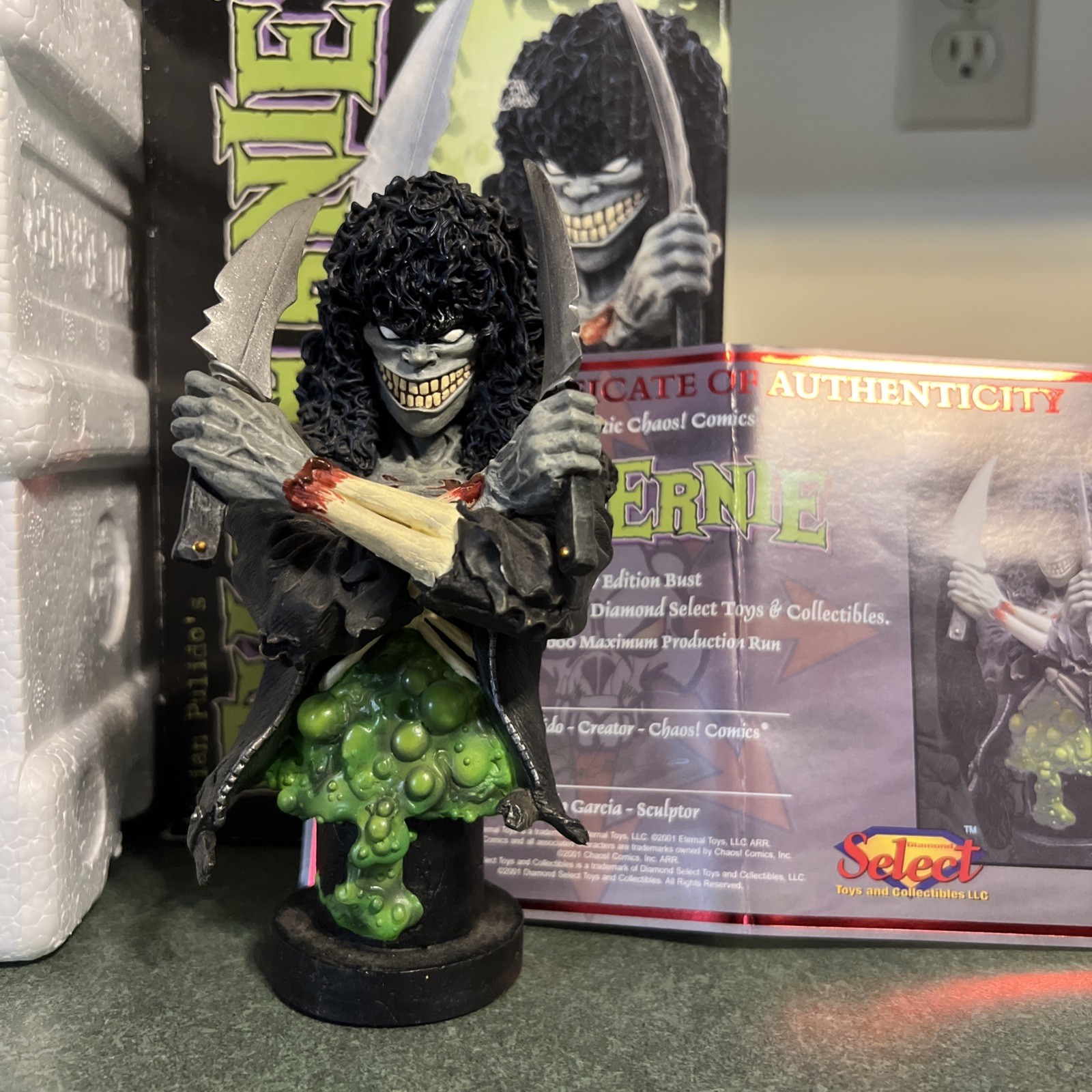 🤘🔥Chaos Comics~Evil Ernie 1/6th Scale Bust Limited Edition 1500 W/ COA🔥🤘 🤘🔥Chaos Comics~Evil Ernie 1/6th Scale Bust Limited Edition 1500 W/ COA🔥🤘