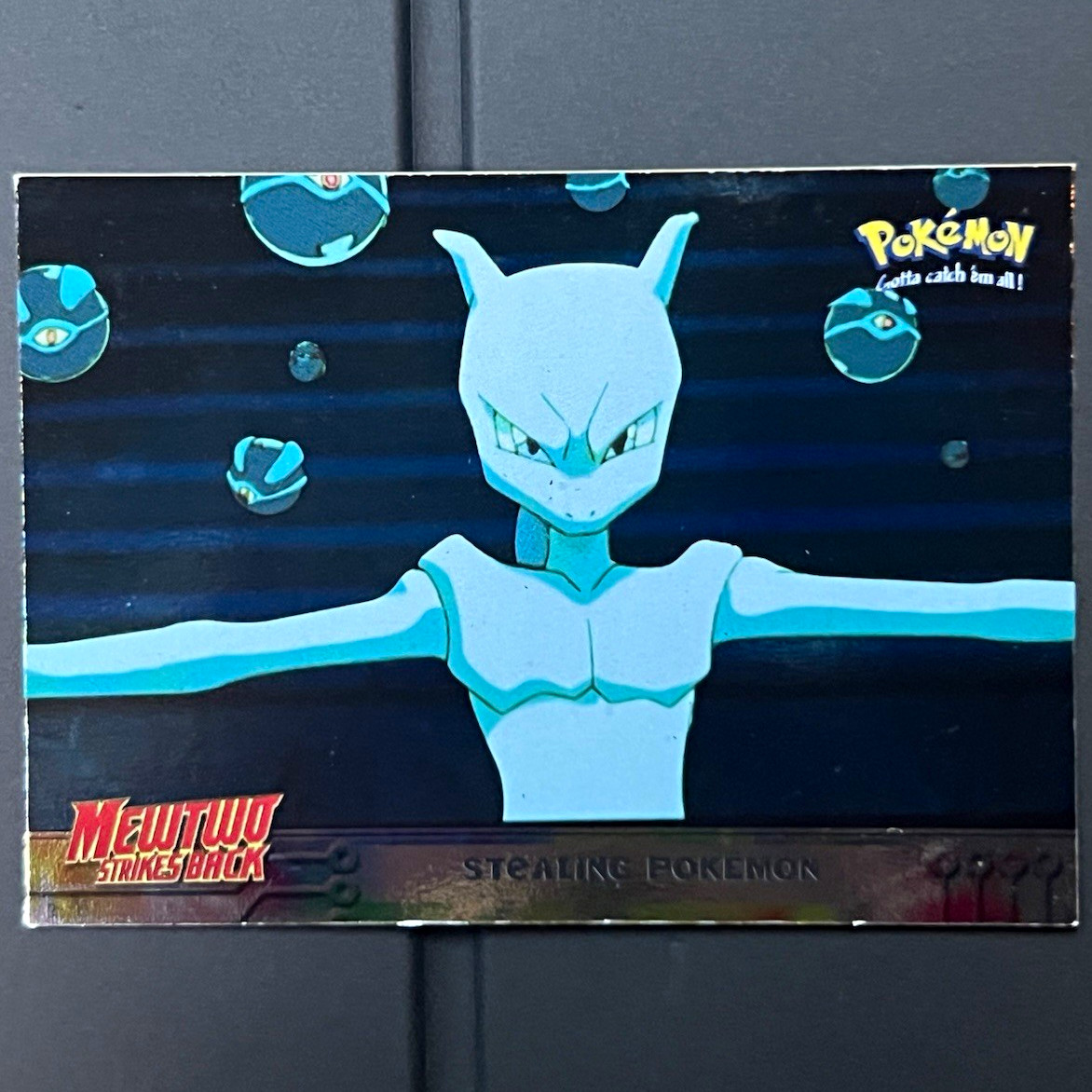 1998 Topps Pokémon Mewtwo Strikes Back Holo #27 Stealing Pokémon ~MP to HP~