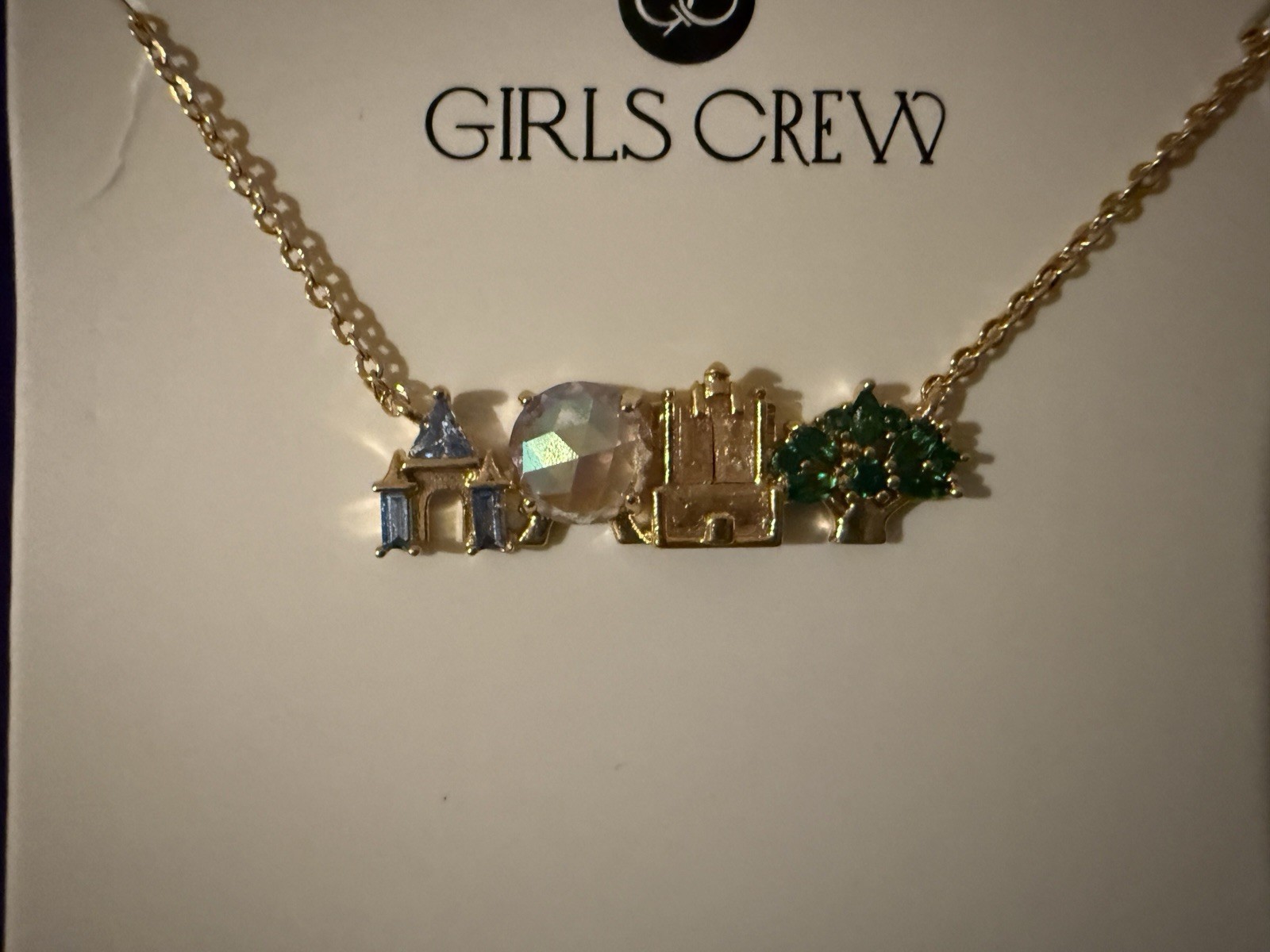 ✨ WDW Disney World Girls Crew Park Icons Necklace 100% Authentic Hard To Find ✨