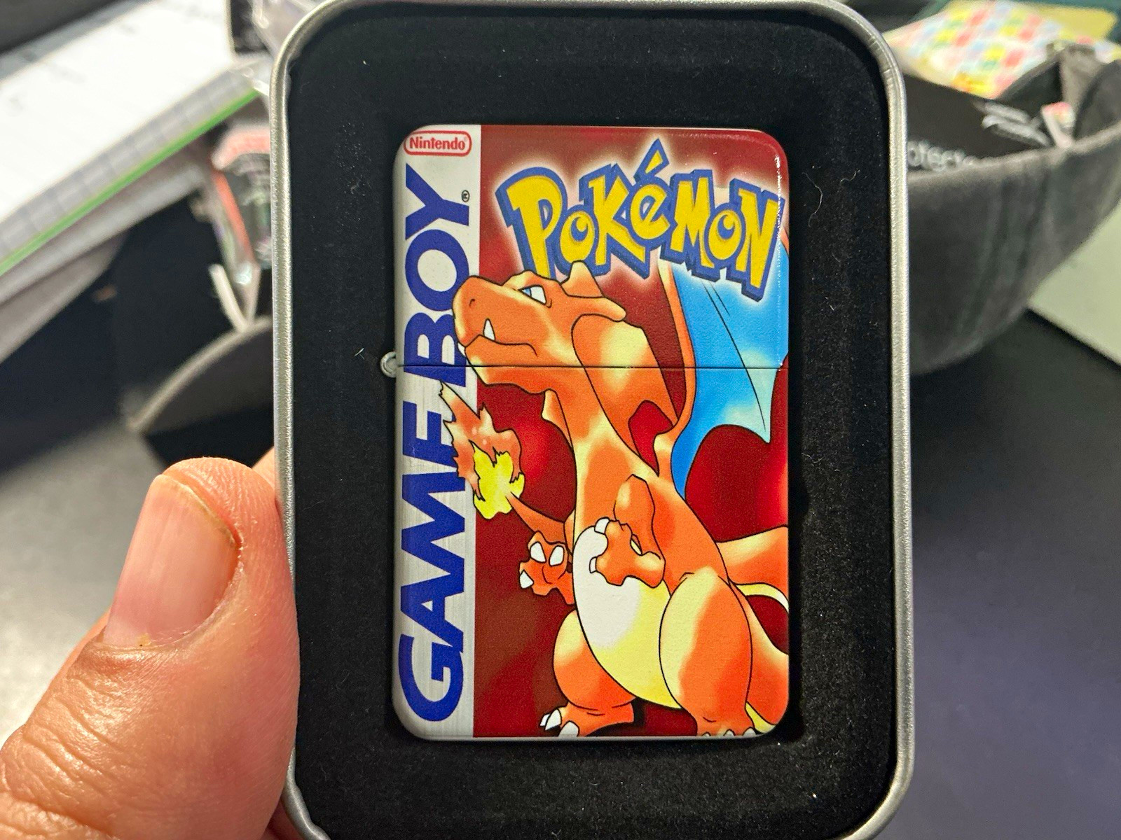Nintendo Pokémon Charizard Game Boy Pocket Lighter Collectible Multicolor