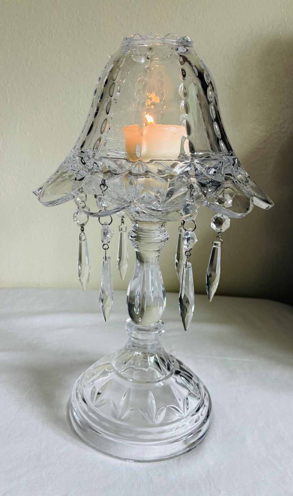 Vintage Royal Limited 12" 2-Piece Crystal Votive Lamp / Fairy Light 24% Lead Vintage Royal Limited 12" 2-Piece Crystal Votive Lamp / Fairy Light 24% Lead