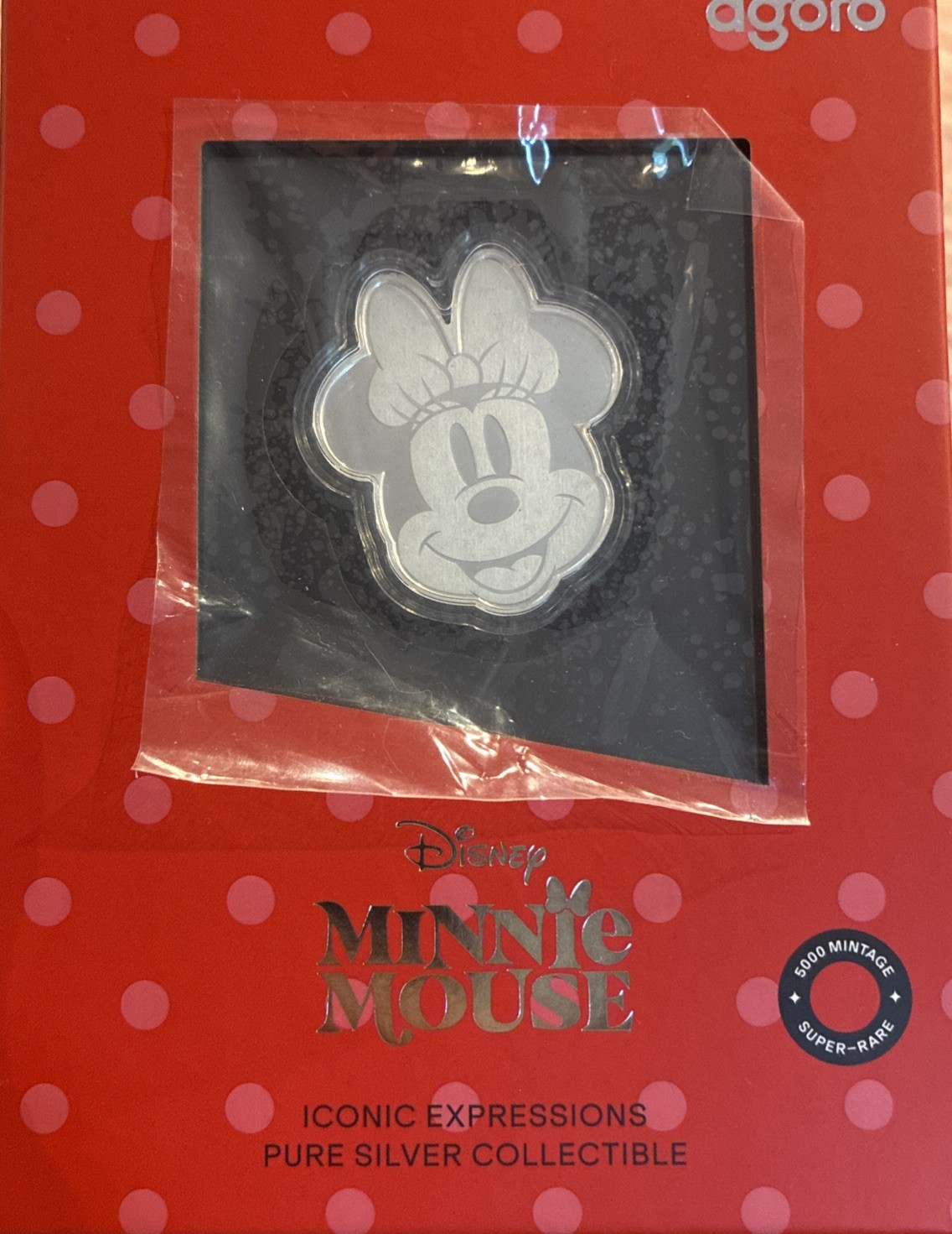2026 Niue Agoro Minnie Mouse Iconic Expressions 1/2 Oz .999 Silver