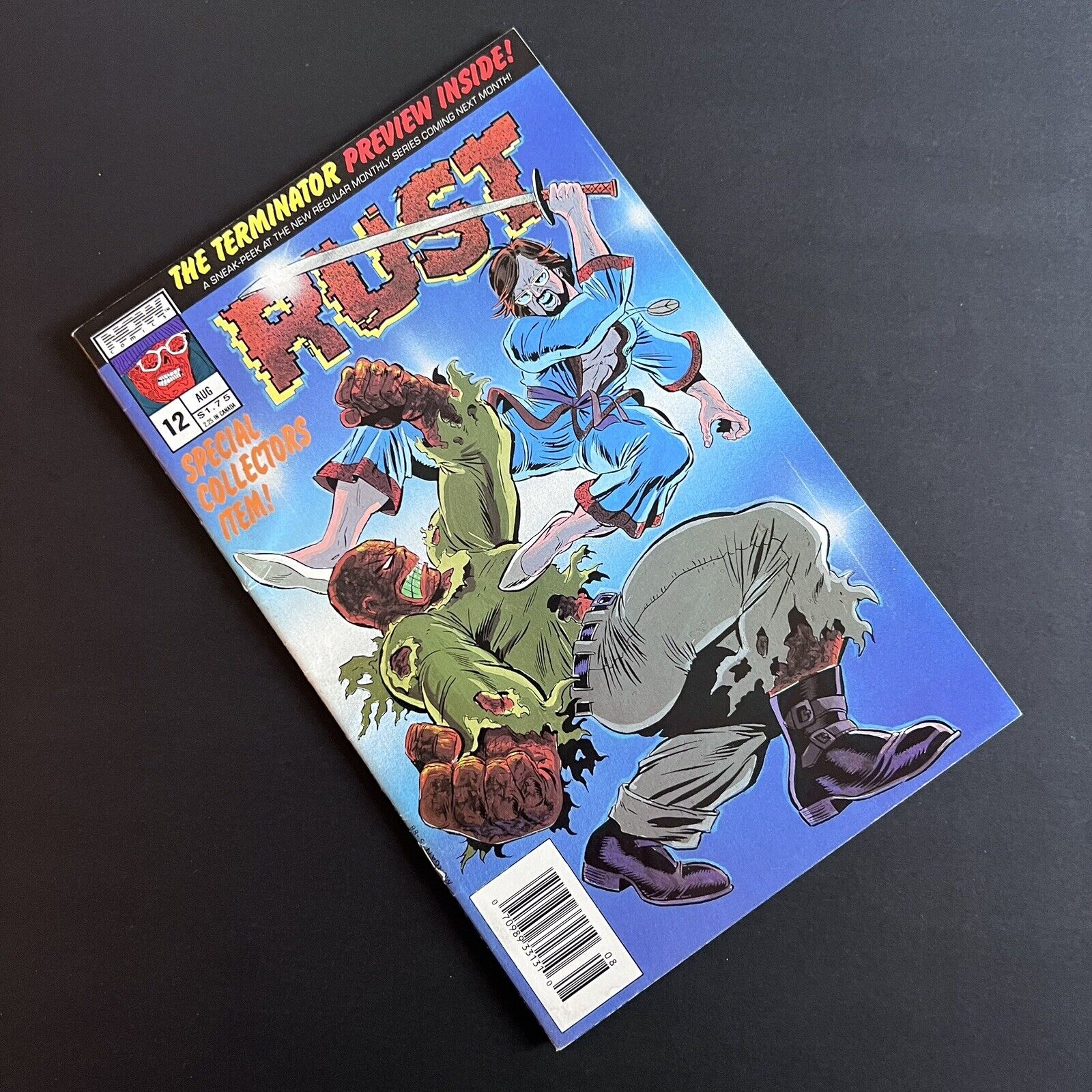 Rust 12 - 1st Terminator - Newsstand Edition - Now Comics - 1988