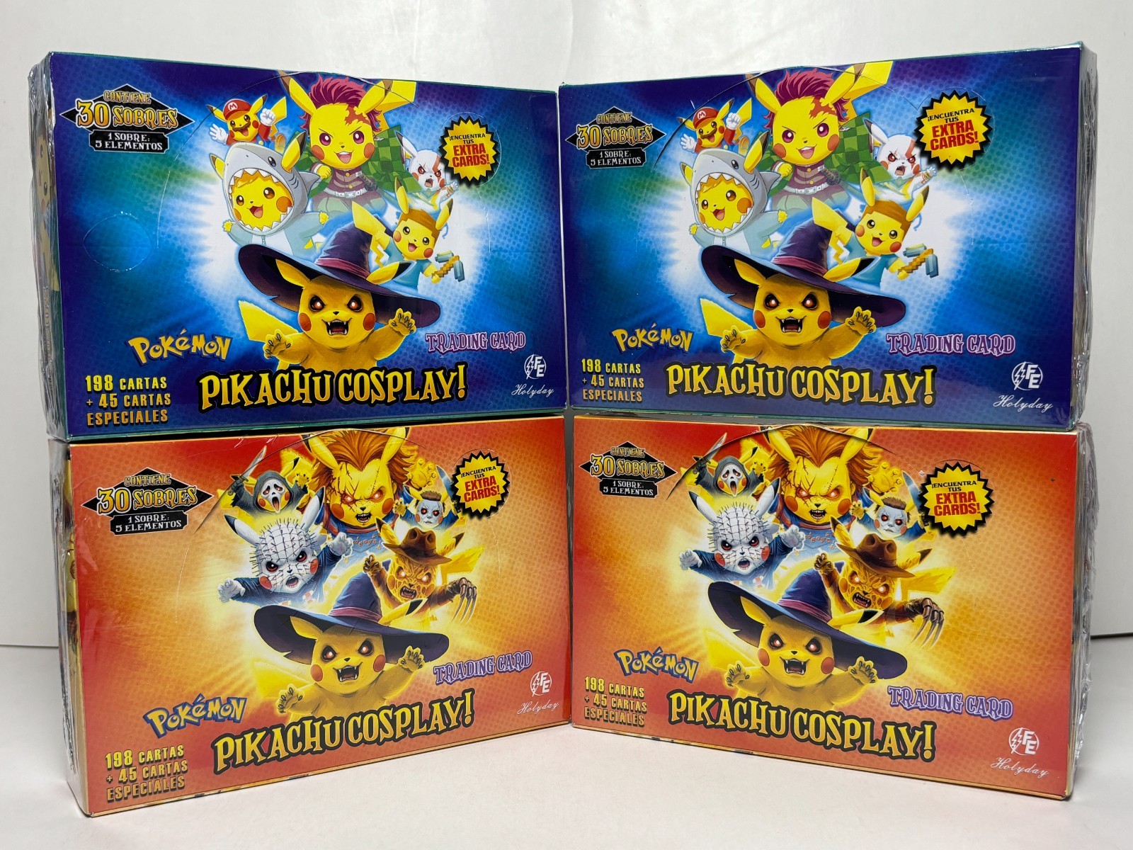 4 BOXES - 2026 POKEMON PIKACHU FE Cards - 120 Packs Peru "COSPLAY HALLOWEEN" 4 BOXES - 2026 POKEMON PIKACHU FE Cards - 120 Packs Peru "COSPLAY HALLOWEEN"