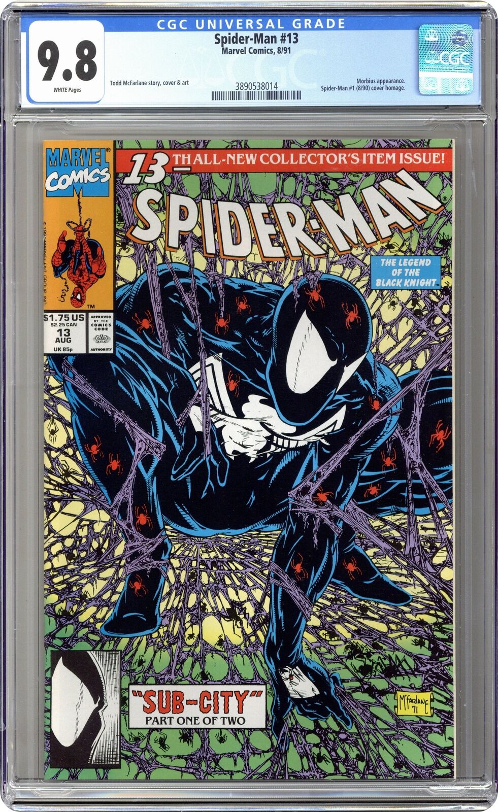 Spider-Man #13D CGC 9.8 1991 3890538014