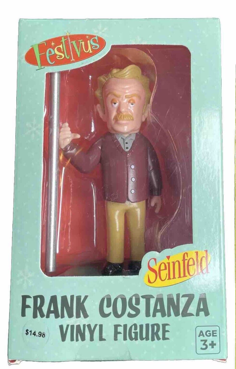 Seinfeld Festivus Frank Costanza Vynil Figure Holding Festivus Pole Culturefly