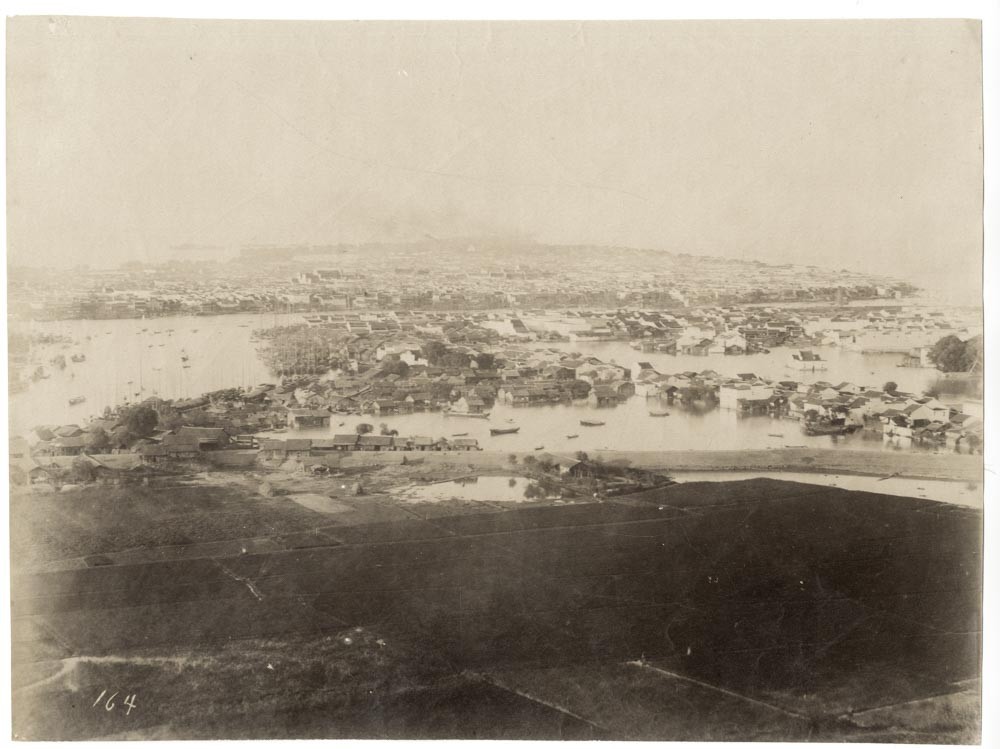 c.1880's PHOTO CHINA - HIGH ANGLE VIEW HANKOW HANKOU WUHAN c.1880's PHOTO CHINA - HIGH ANGLE VIEW HANKOW HANKOU WUHAN