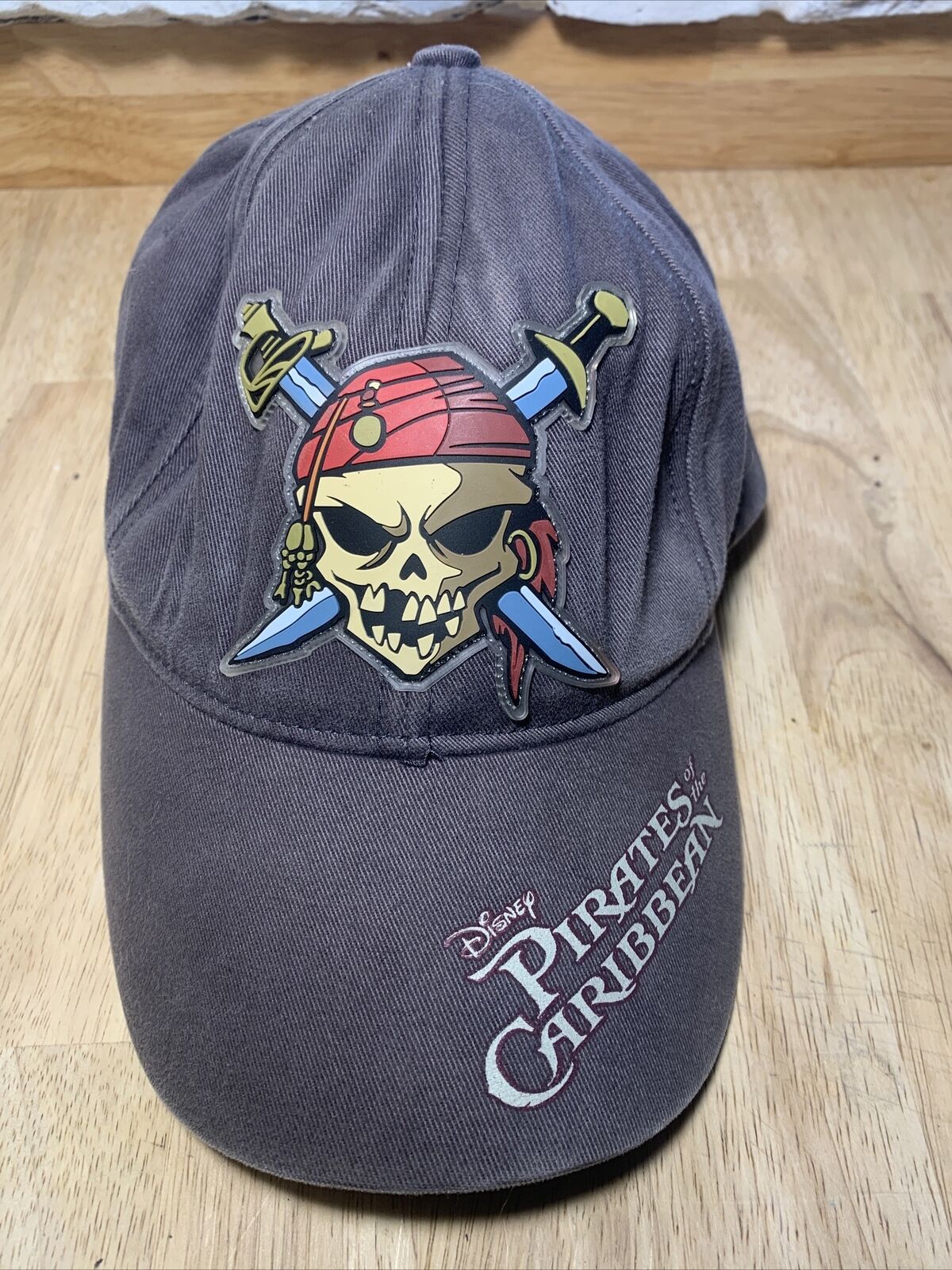 Disney's Pirates of the Caribbean Baseball Cap/Hat Dark Grey One Size Fits Most