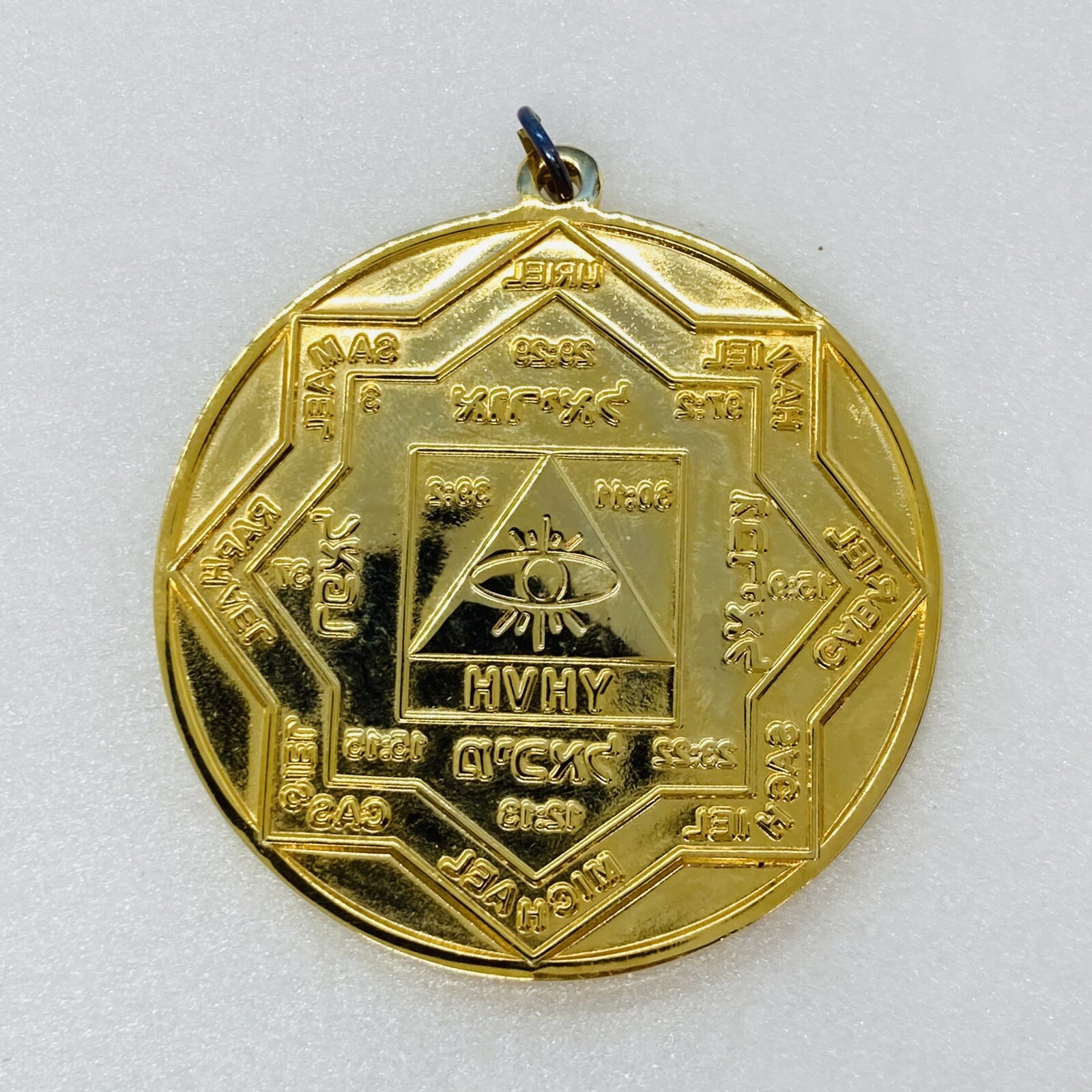 Very Rare Hermetic Occultist “Yod Je Vau Je” Freemason Medallion Gold Plated 23 Very Rare Hermetic Occultist “Yod Je Vau Je” Freemason Medallion Gold Plated 23