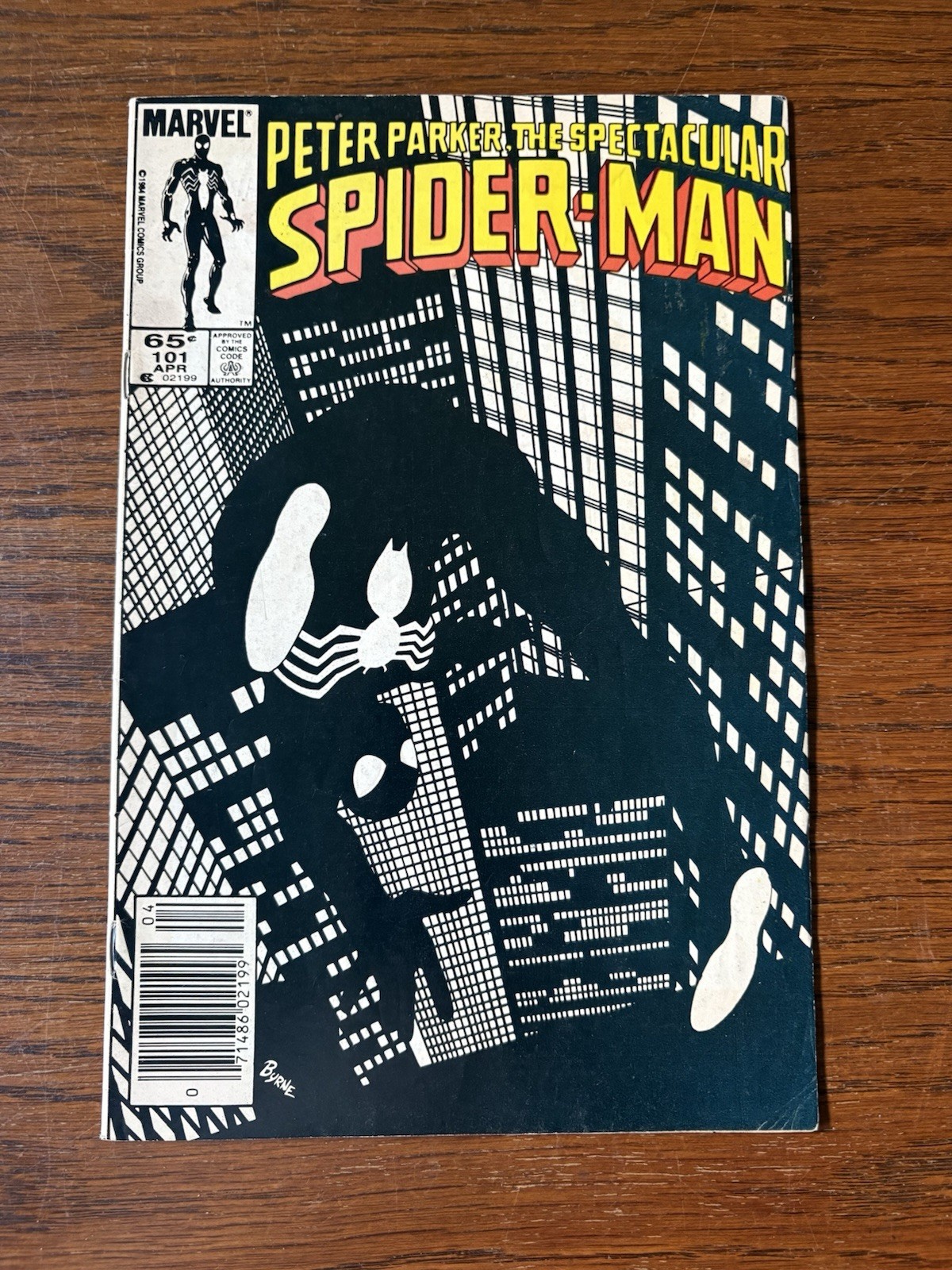 Marvel Peter Parker: The Spectacular Spider-Man #101 Newsstand John Byrne F/VF Marvel Peter Parker: The Spectacular Spider-Man #101 Newsstand John Byrne F/VF