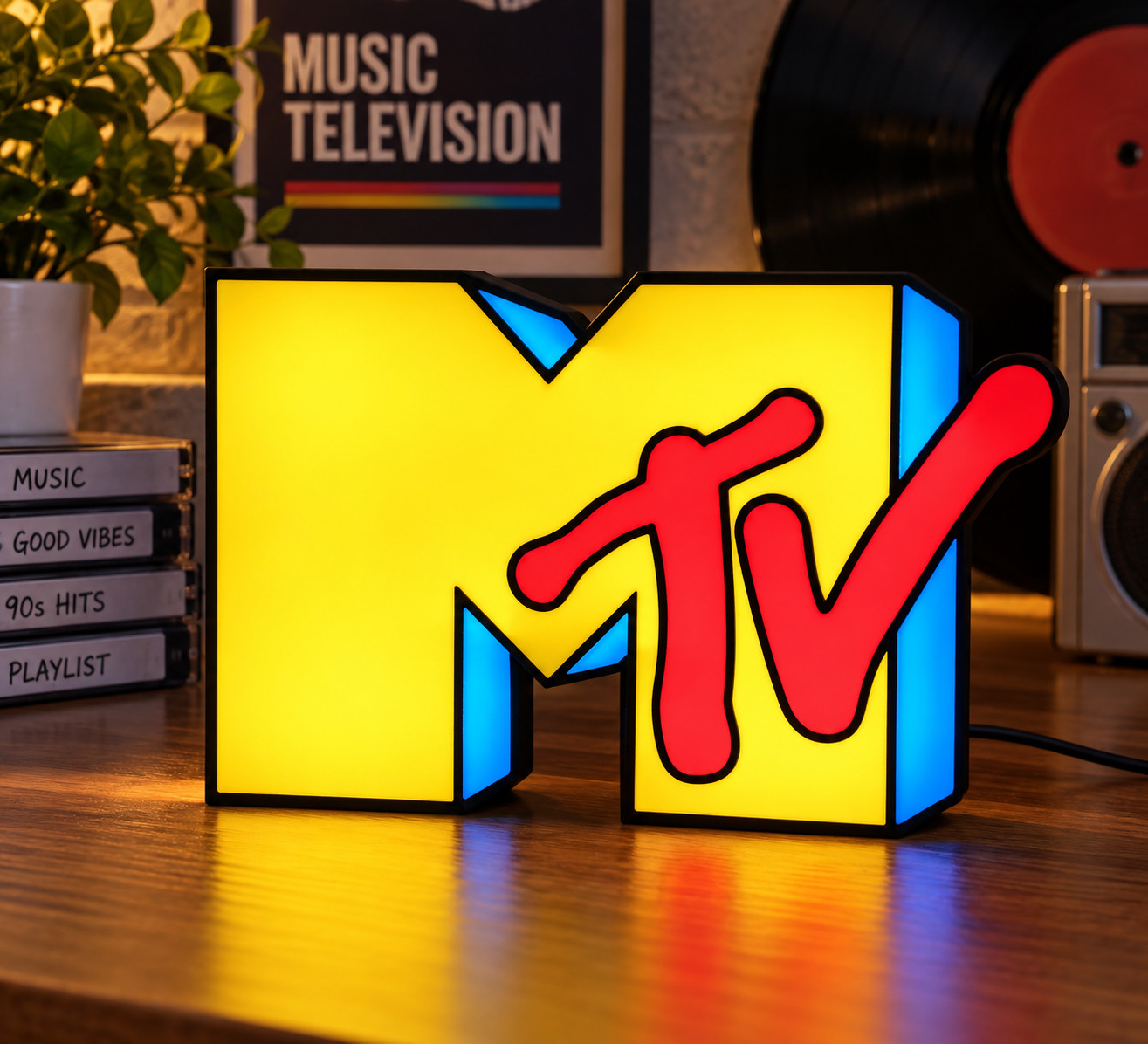 MTV Music Television Logo Light Box 3D Printed USB LED Lamp Decorative Neon Sign MTV Music Television Logo Light Box 3D Printed USB LED Lamp Decorative Neon Sign