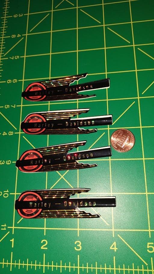 SUPER RARE HARLEY Mini Sticker lot of 4 / Decal ORIGINAL OLD STOCK SUPER RARE HARLEY Mini Sticker lot of 4 / Decal ORIGINAL OLD STOCK