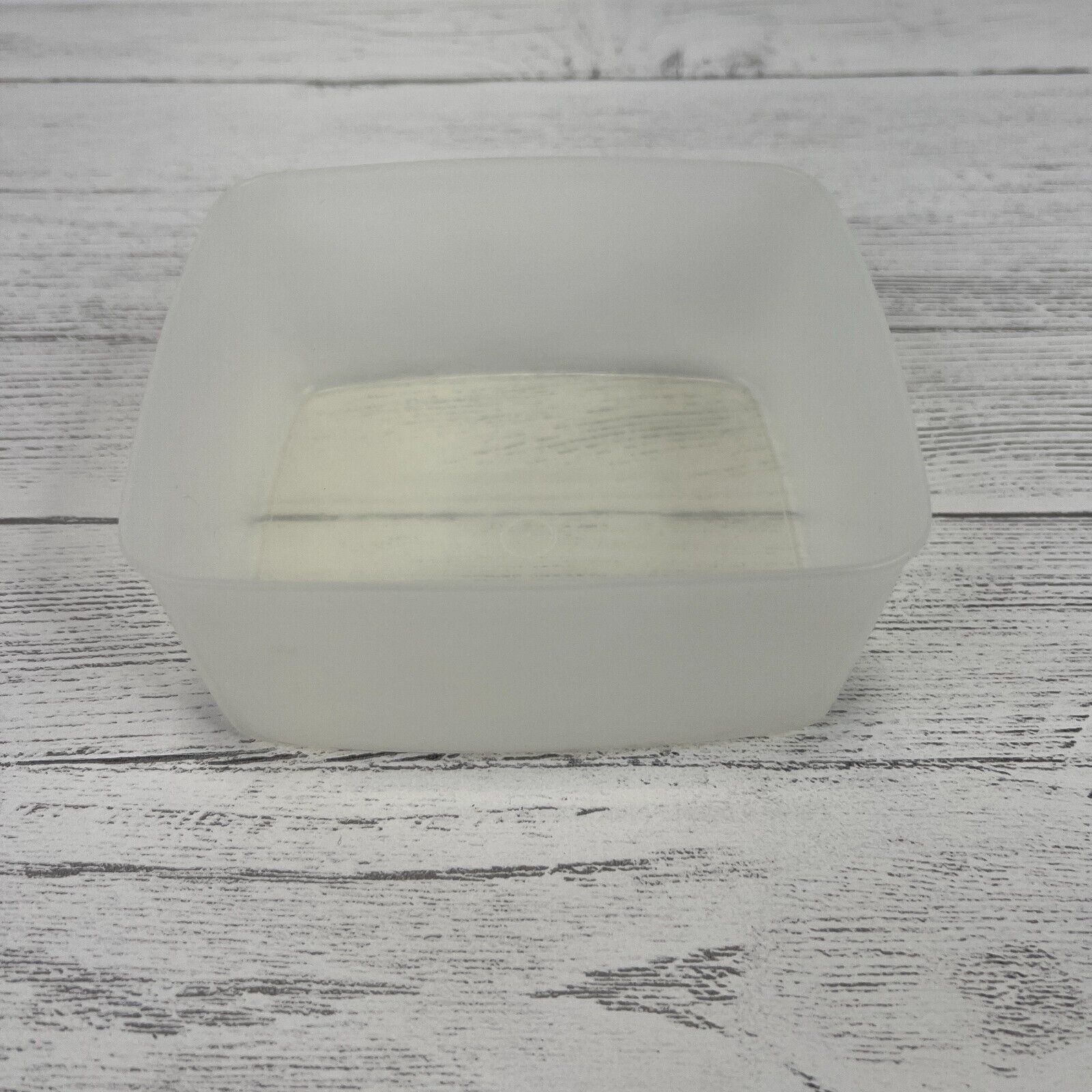 Vintage Tupperware Square Sandwich Container Sheer #311-6, Bottom Only