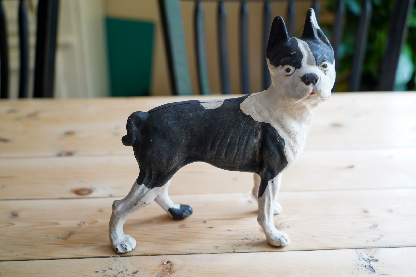 Antique Boston Terrier Dog Door Stop GREAT CONDITION 9.5" x 9" B7 Antique Boston Terrier Dog Door Stop GREAT CONDITION 9.5" x 9" B7