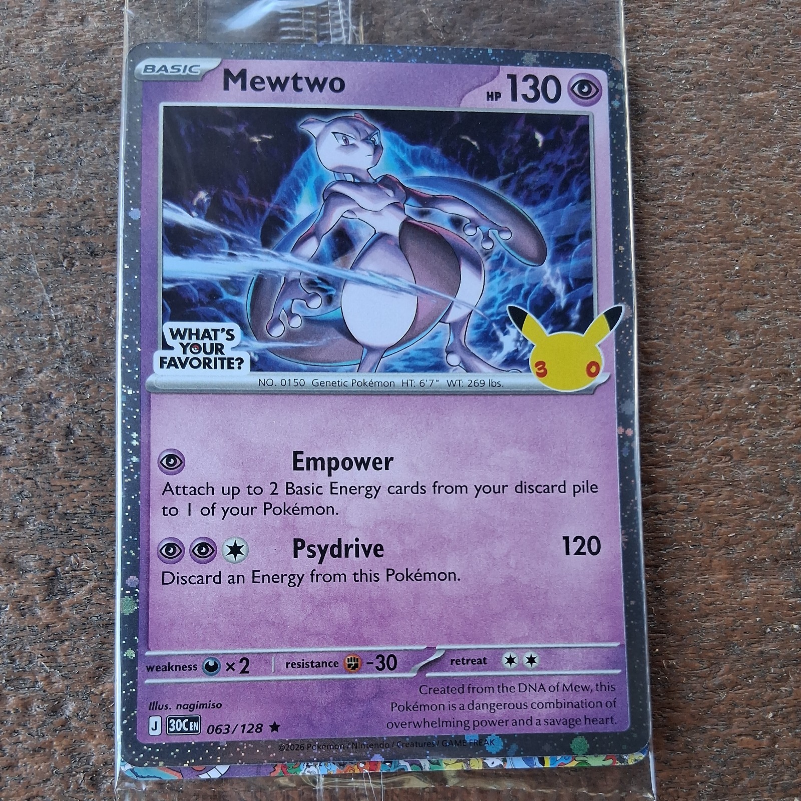 Target Mewtwo Pokemon Promo Family Event 30th Anniversary (Sealed) Target Mewtwo Pokemon Promo Family Event 30th Anniversary (Sealed)
