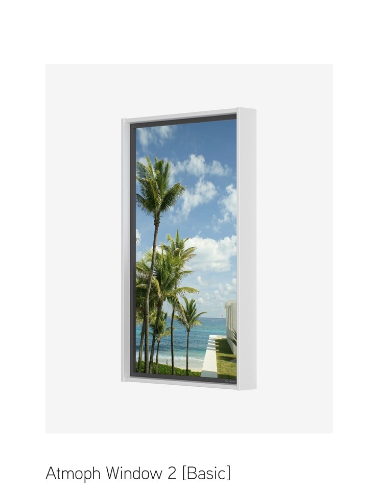 Atmoph Window 2 Basic White Color Frame Smart Display 1080p 27in Atmoph Window 2 Basic White Color Frame Smart Display 1080p 27in