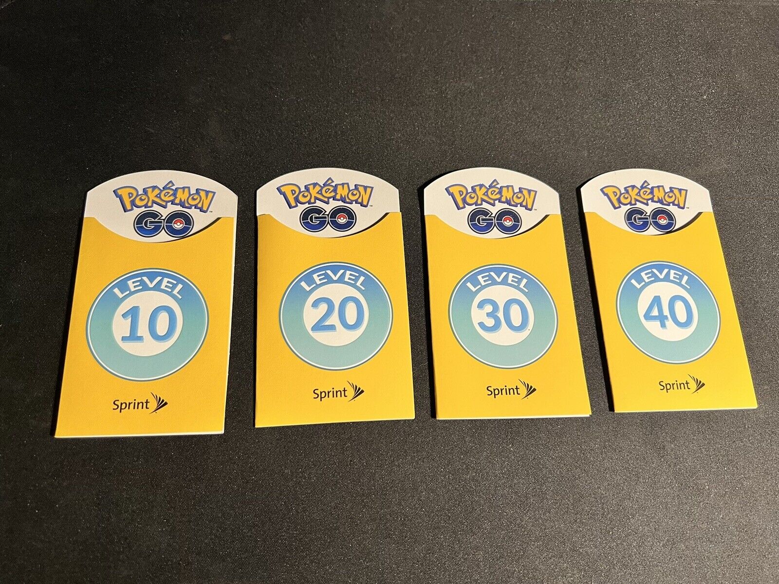 Pokémon Go Sprint Trainer Badges Full Set Level 10 - 40 Limited Brand New
