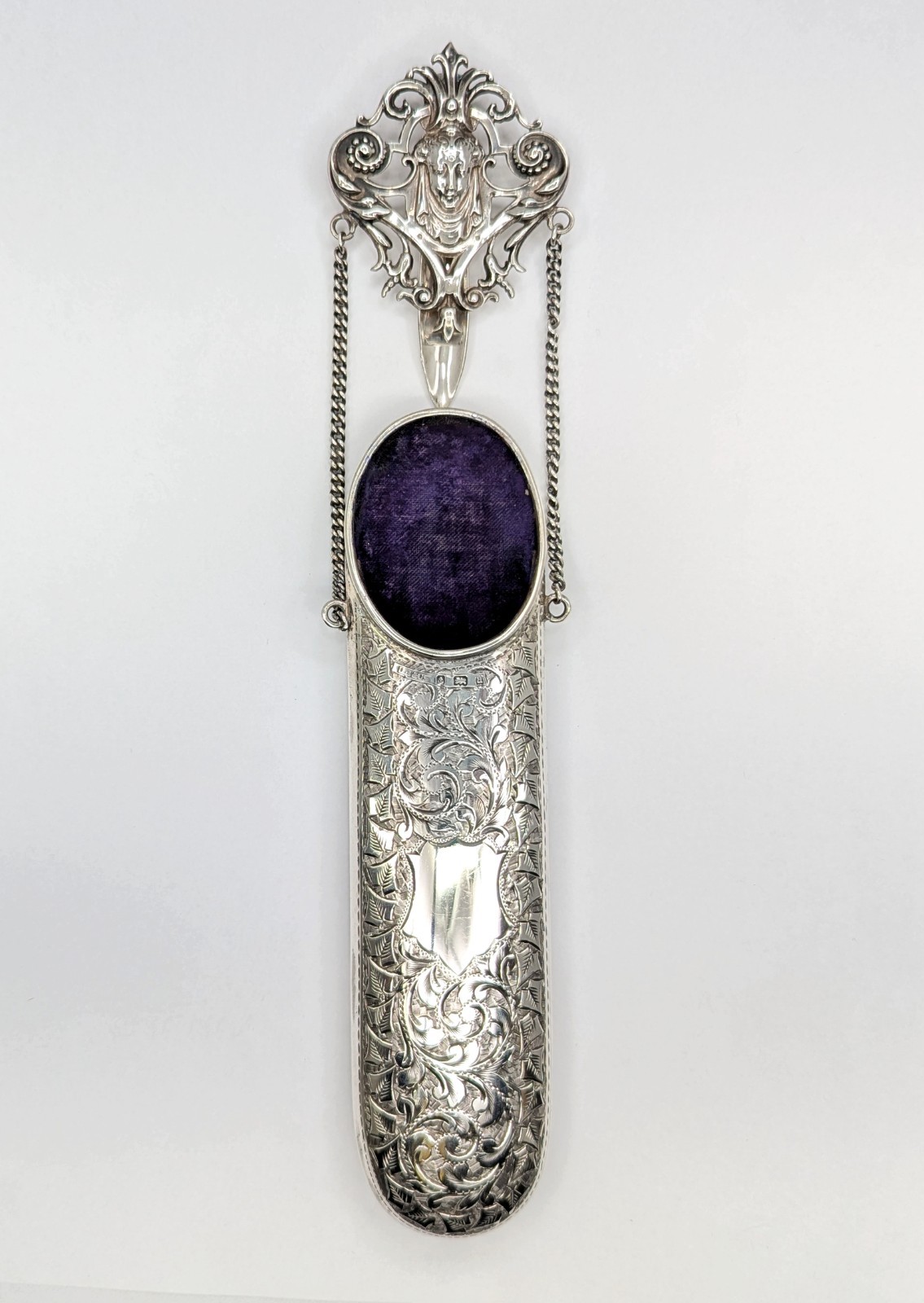 Victorian Sterling Silver Chatelaine Spectacle Case L Bennet Birmingham 1900 925 Victorian Sterling Silver Chatelaine Spectacle Case L Bennet Birmingham 1900 925