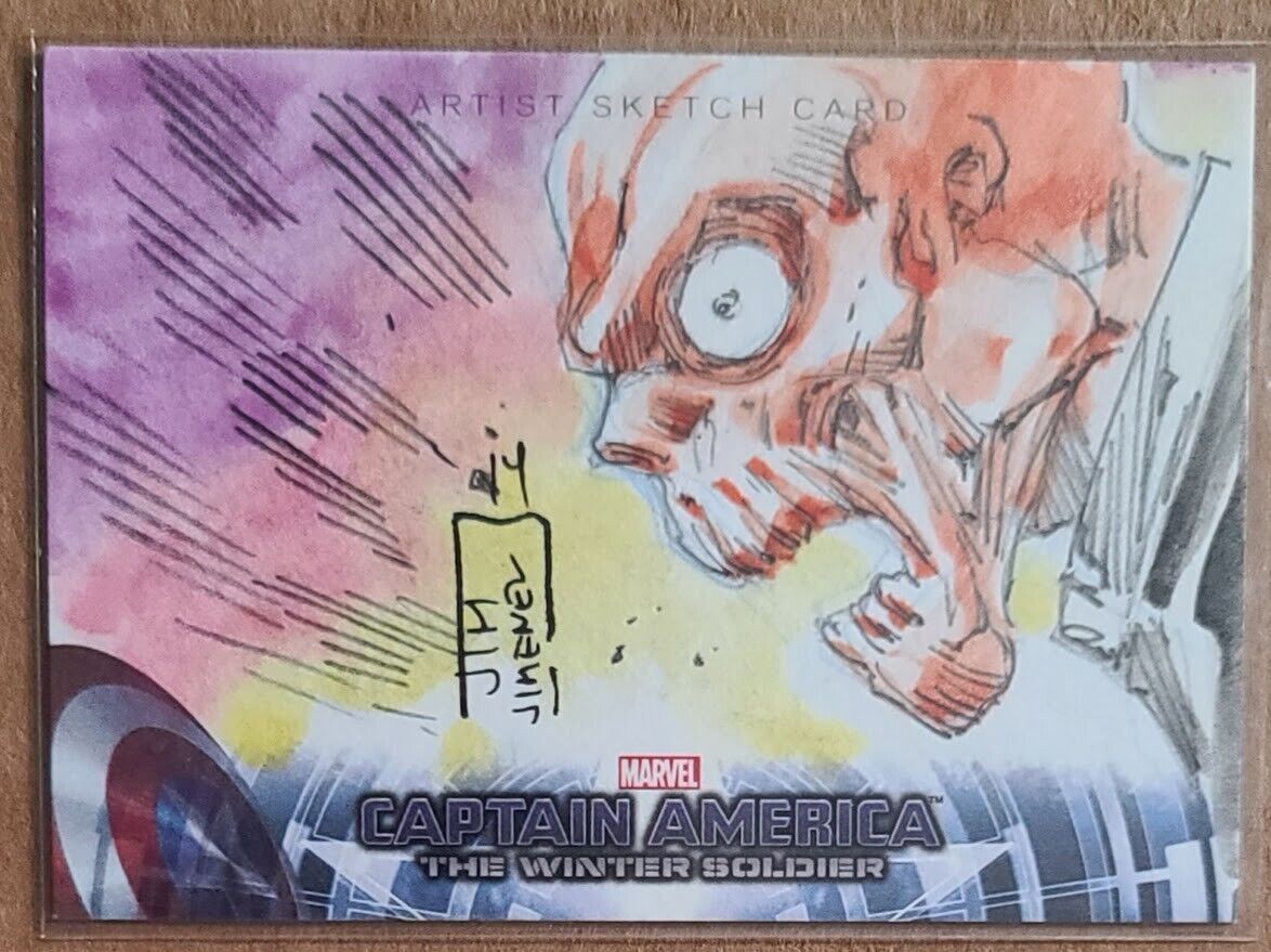 Marvel Captain America Winter Soldier Artist Sketch Card Red Skull Jim Jimenez