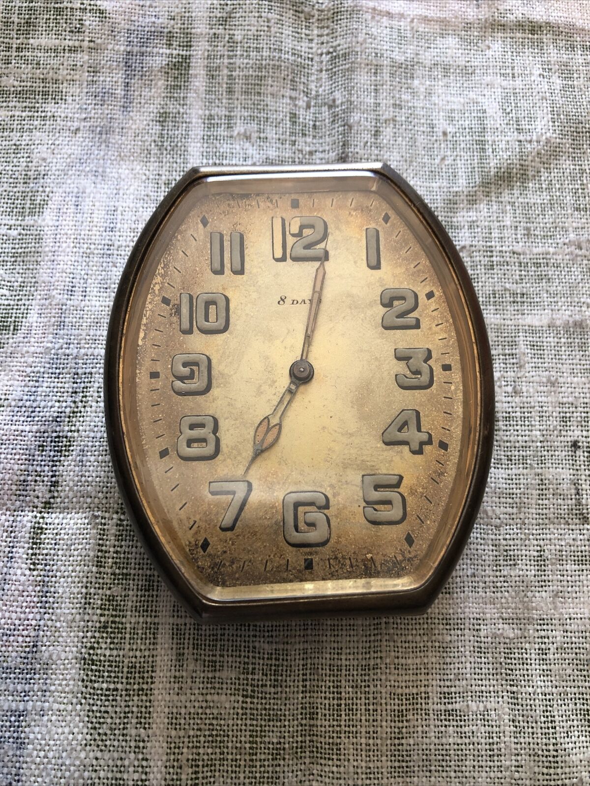 Vintage Hebdo 8 Days Pocket Watch Clock Swiss Made