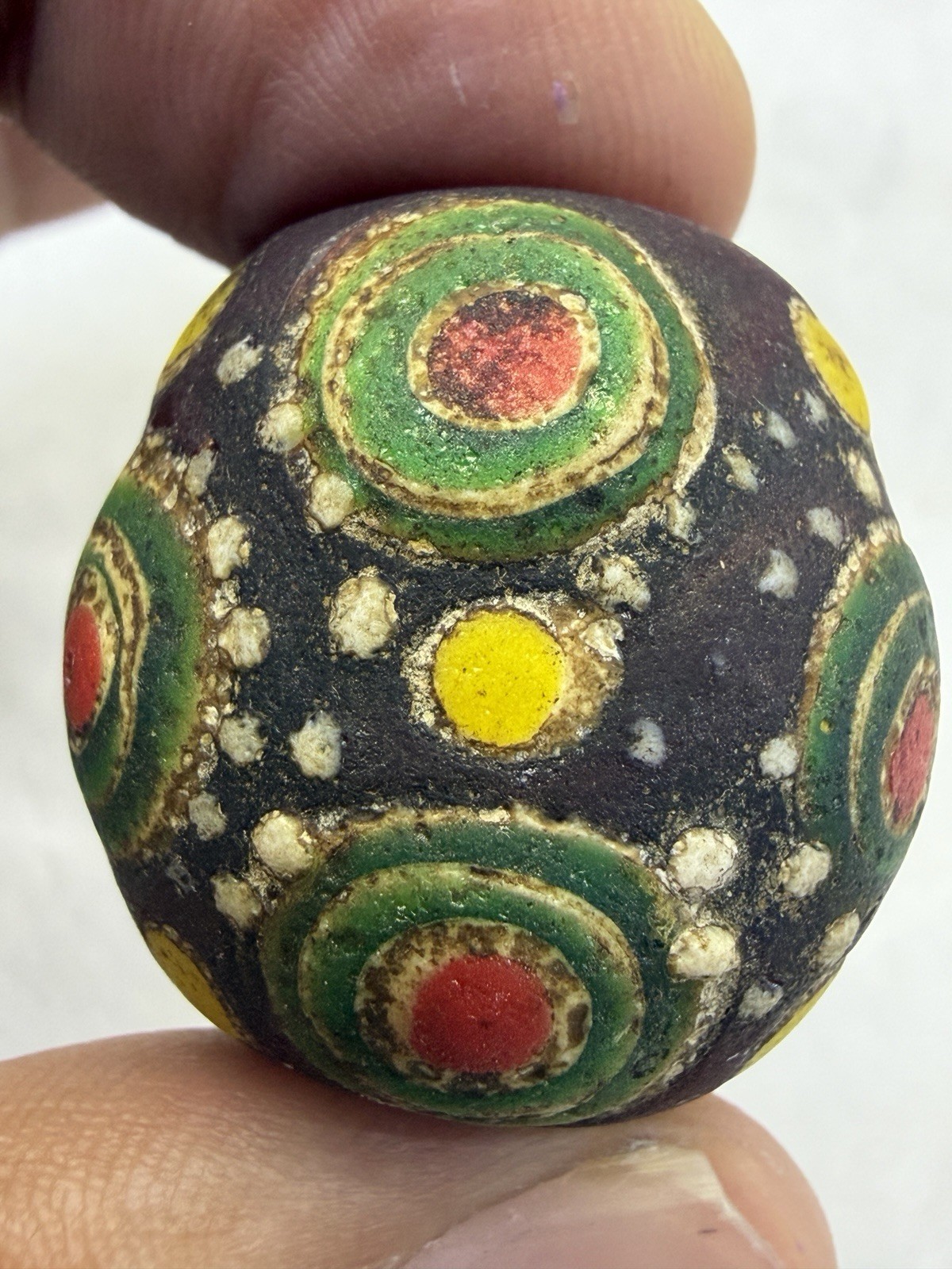 2000+ Years Old  Lovely  Ancient Rare Roman Mosaic Glass Wonderful Rare Bead