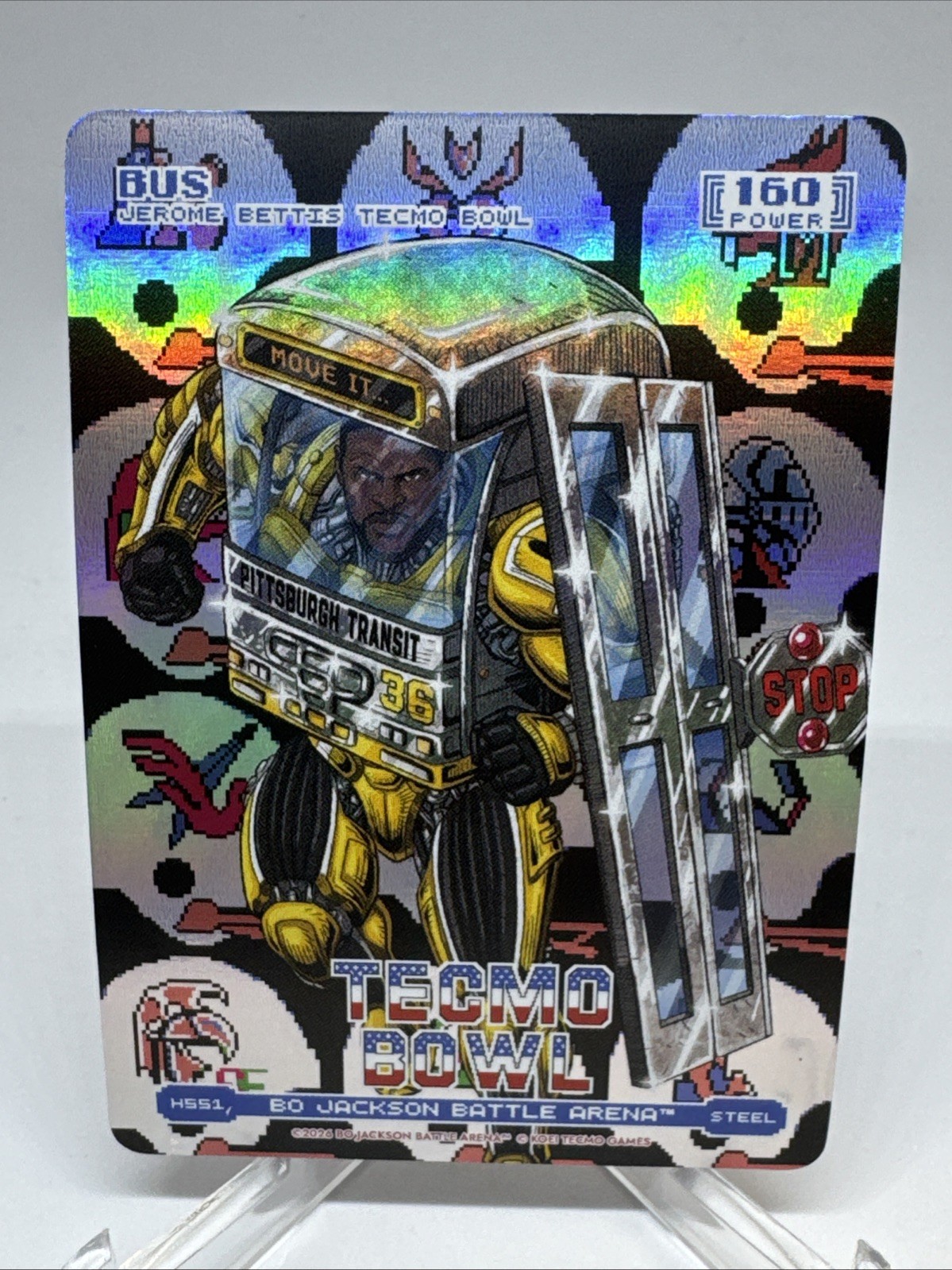 Bus Jerome Bettis Bo Jackson Battle Arena Tecmo Bowl H551 Steel Helmets SP 160 Bus Jerome Bettis Bo Jackson Battle Arena Tecmo Bowl H551 Steel Helmets SP 160