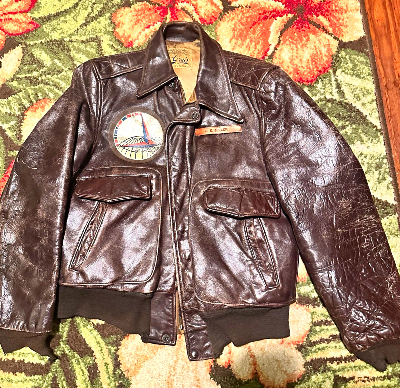 WWII A2 Style Jacket with research (READ DESCRIPTION)