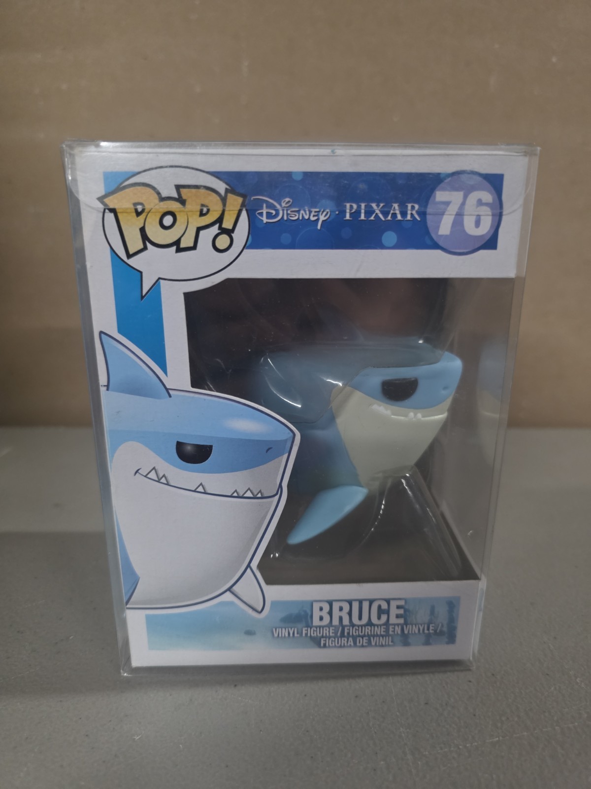 Funko Pop Disney Nemo Bruce the Shark #76 Vaulted Rare In Hard Protector