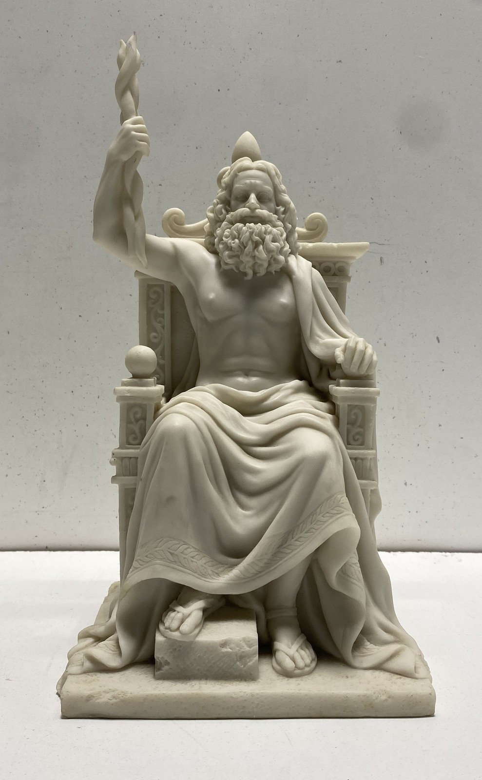 Veronese Zeus on Throne Greek God Statue Cold Cast Resin 14 Inch 2004 Veronese Zeus on Throne Greek God Statue Cold Cast Resin 14 Inch 2004