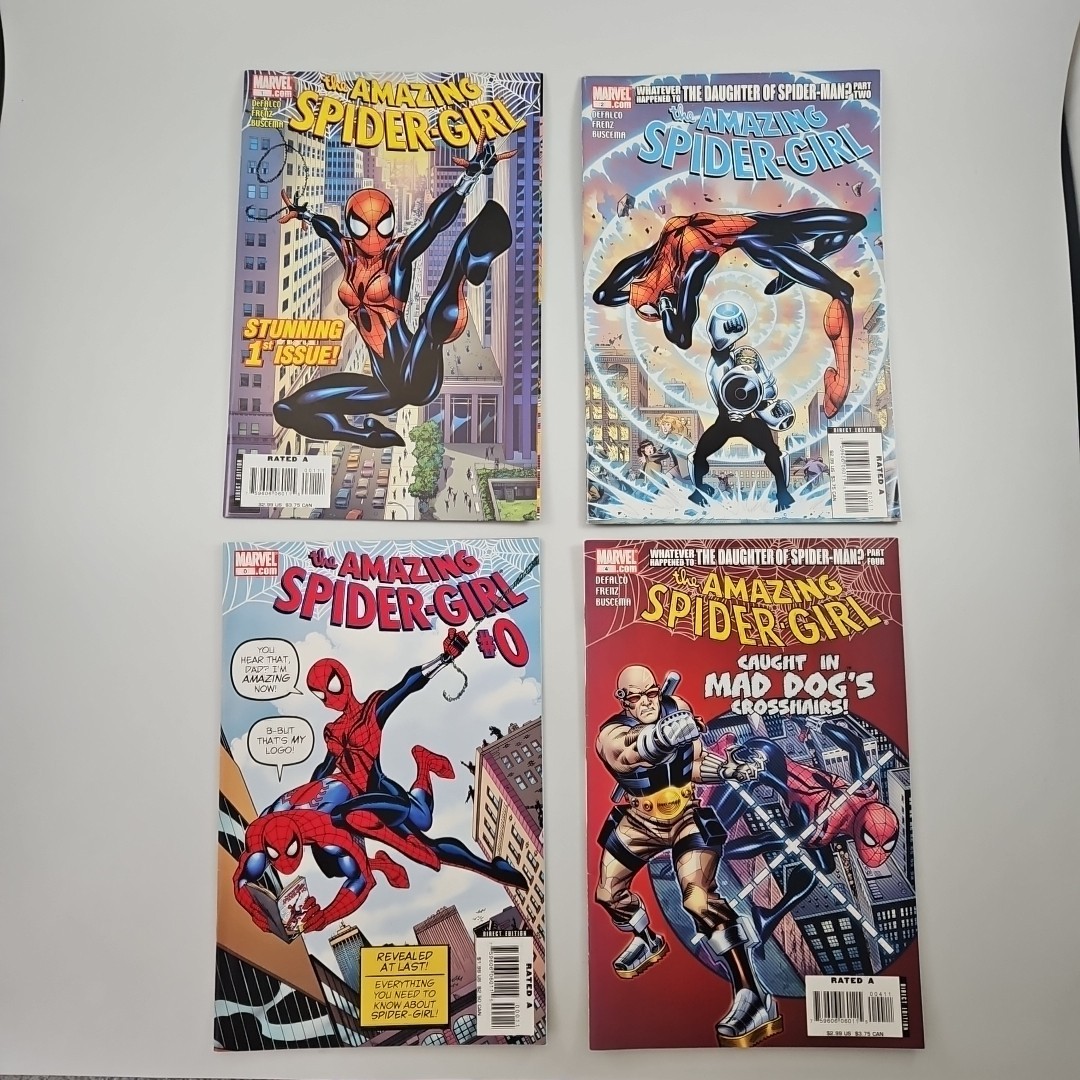 The Amazing Spider-Girl (2006-07) #0, 1, 2 & 4 Lot of 4 Marvel Comics