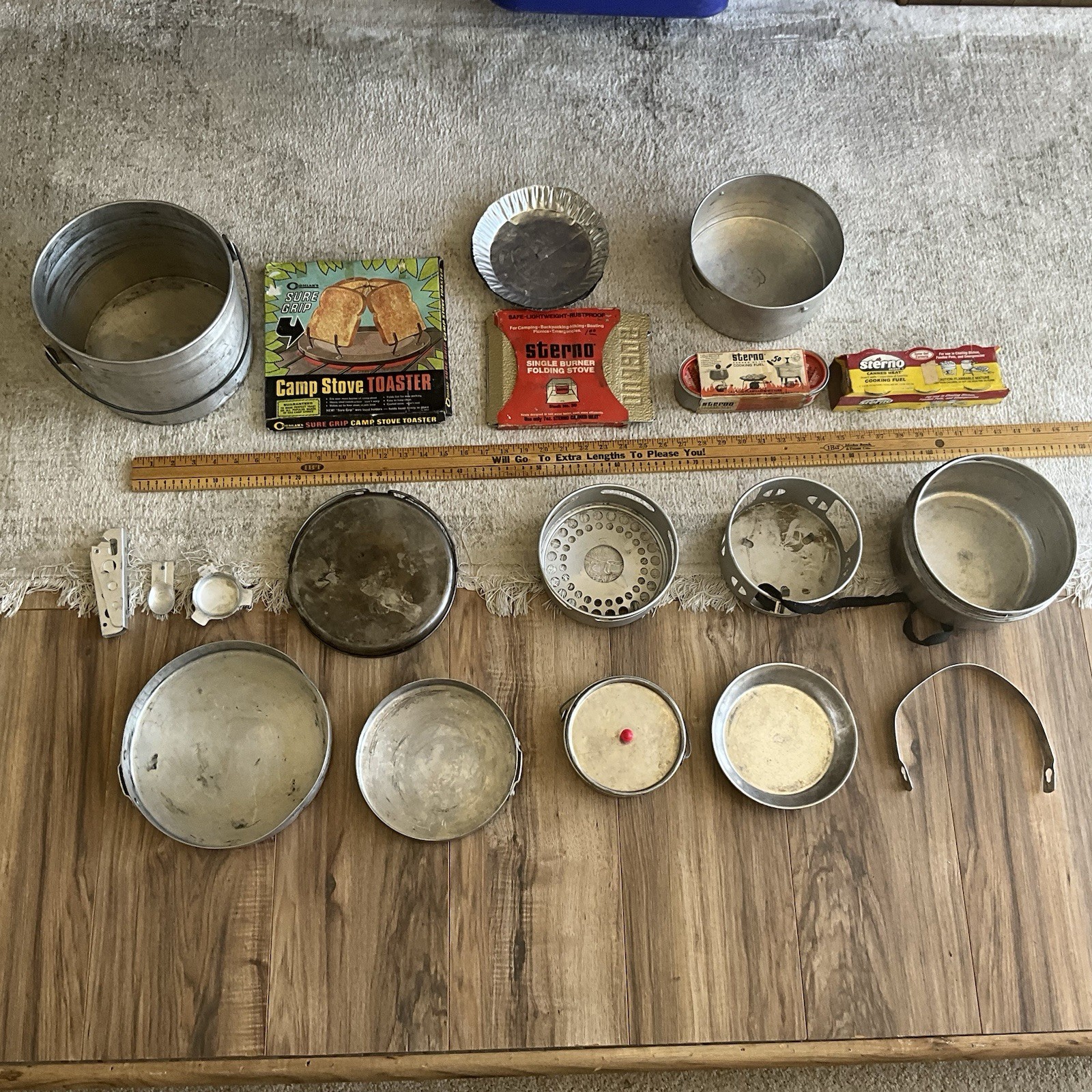 Vintage US Federal Enameling and Stamping Co. 1951 Camping Supplies Survival