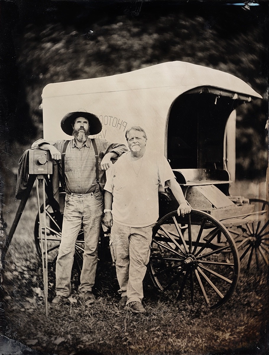 Tintype of John Coffer & Will Dunniway Tintype Artists -Self-Portrait Full plate Tintype of John Coffer & Will Dunniway Tintype Artists -Self-Portrait Full plate