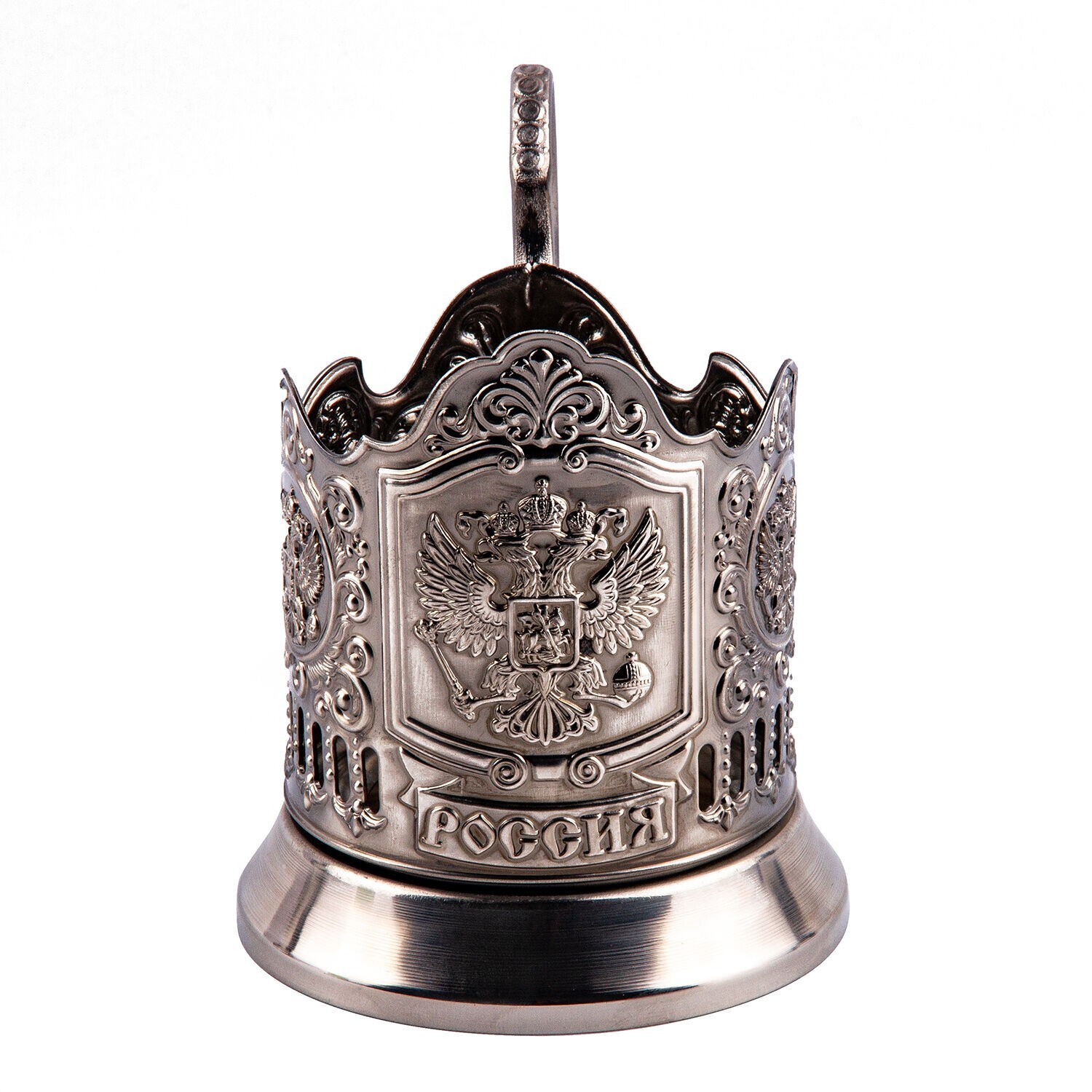 Imperial Russian Coat of Arms Glass Holder Podstakannik Подстаканник Imperial Russian Coat of Arms Glass Holder Podstakannik Подстаканник