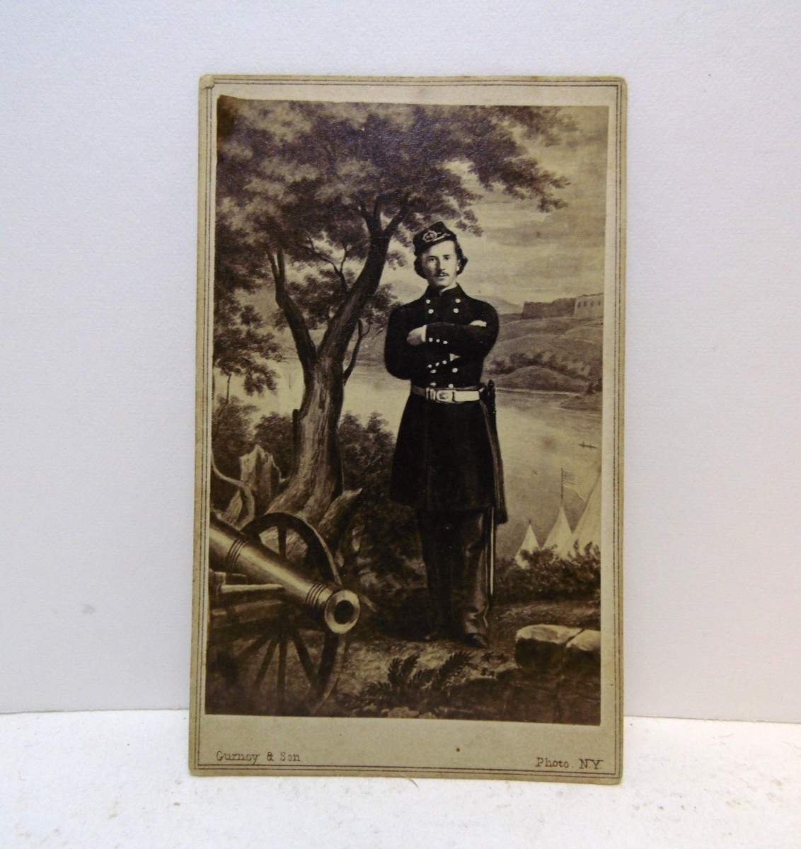 Antique Elmer E. Ellsworth "First Martyr of Liberty" CDV Photograph Card 1860's Antique Elmer E. Ellsworth "First Martyr of Liberty" CDV Photograph Card 1860's