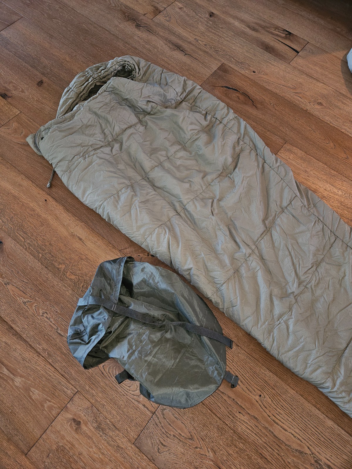 USGI Intermediate Cold Weather SLEEPING BAG Urban Grey VGC + Stuff Sack USGI Intermediate Cold Weather SLEEPING BAG Urban Grey VGC + Stuff Sack