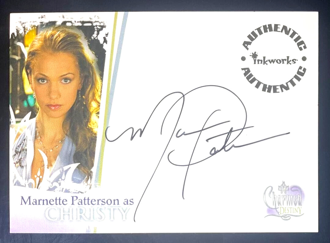 Charmed Destiny Autograph Card A11 Marnette Patterson as Christy - Inkworks 2006