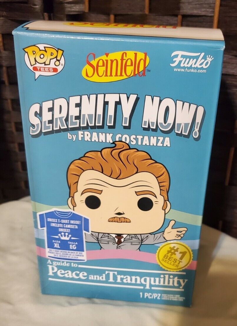 Funko POP Tee Seinfeld Serenity Now Frank Costanza Boxed T-Shirt XL Target -NEW