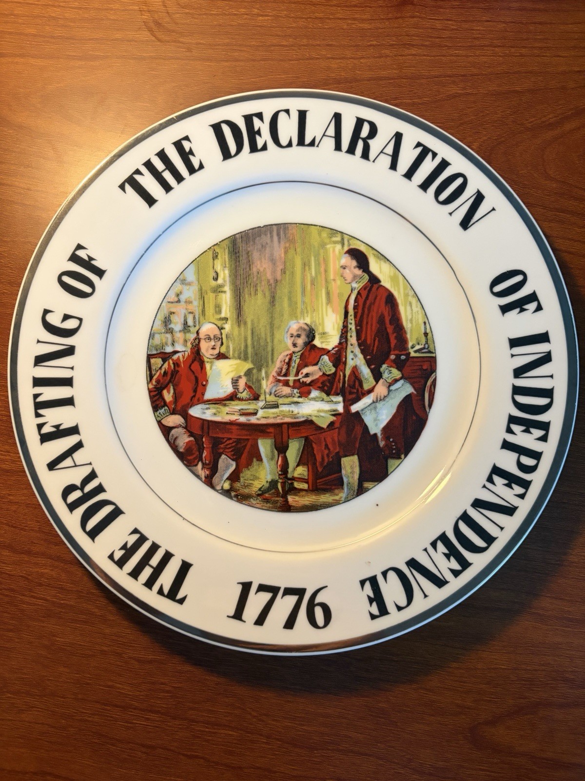 The Drafting Of The Declaration Of Independence 1776 Decorative Plate The Drafting Of The Declaration Of Independence 1776 Decorative Plate