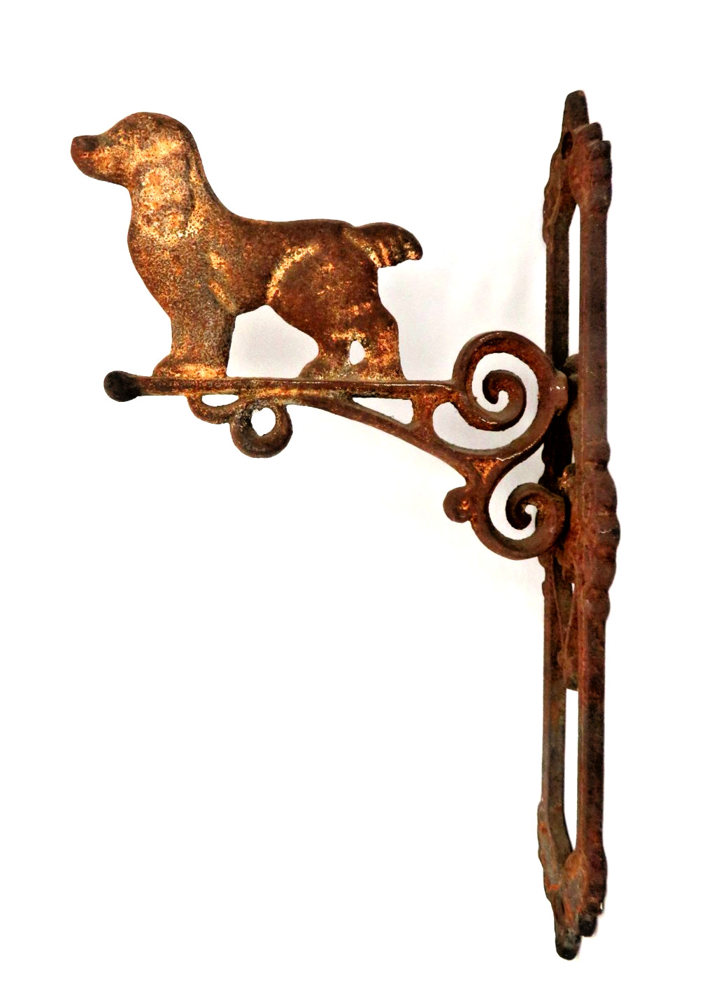 Antique Heavy Cast Iron DOG Wall Sign / Plant / Bell Hook ~ OLD & RUSTY Antique Heavy Cast Iron DOG Wall Sign / Plant / Bell Hook ~ OLD & RUSTY
