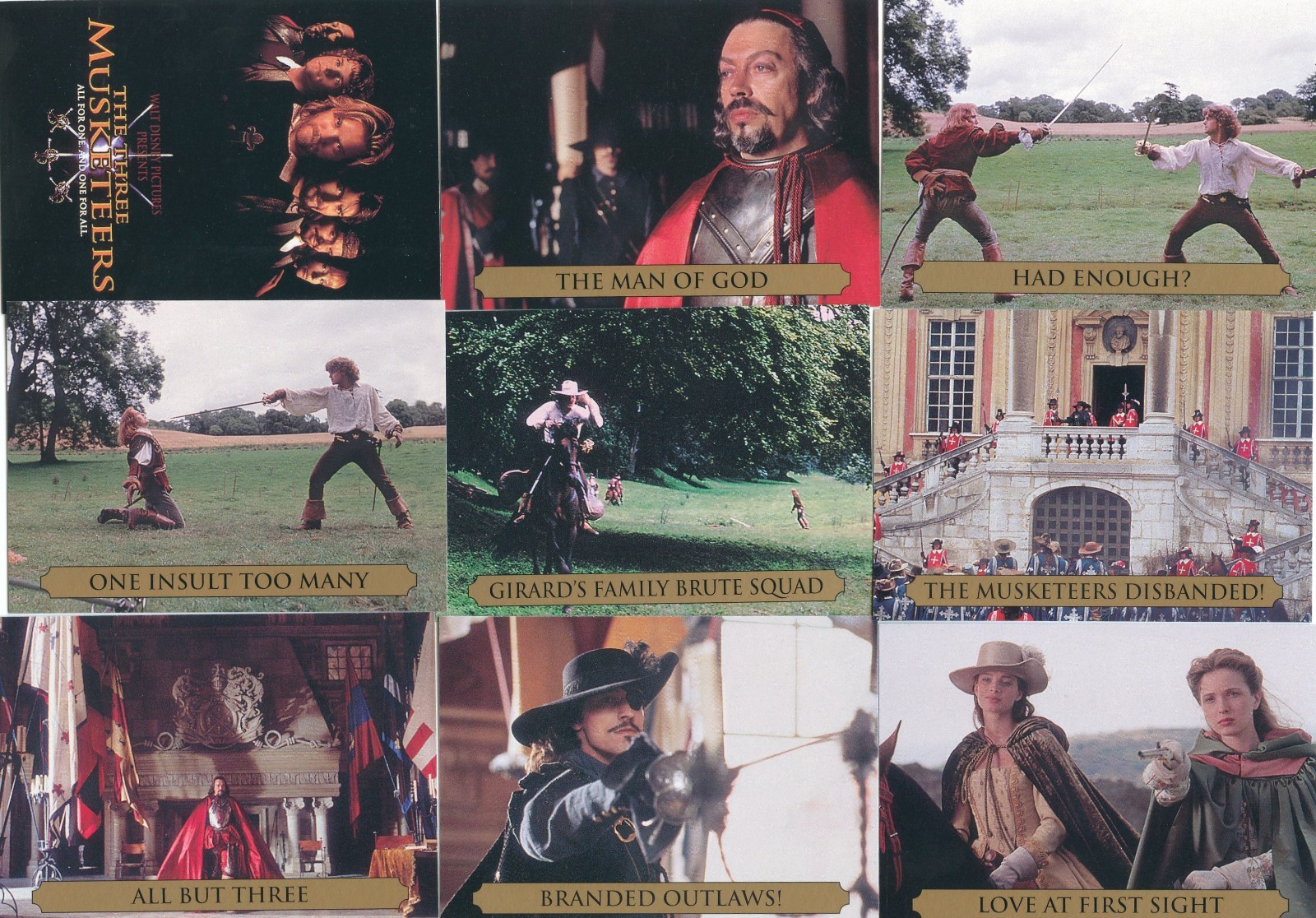 1993 The Three Musketeers Complete 90 Card Base Set + Embossed & Silver Foil Set