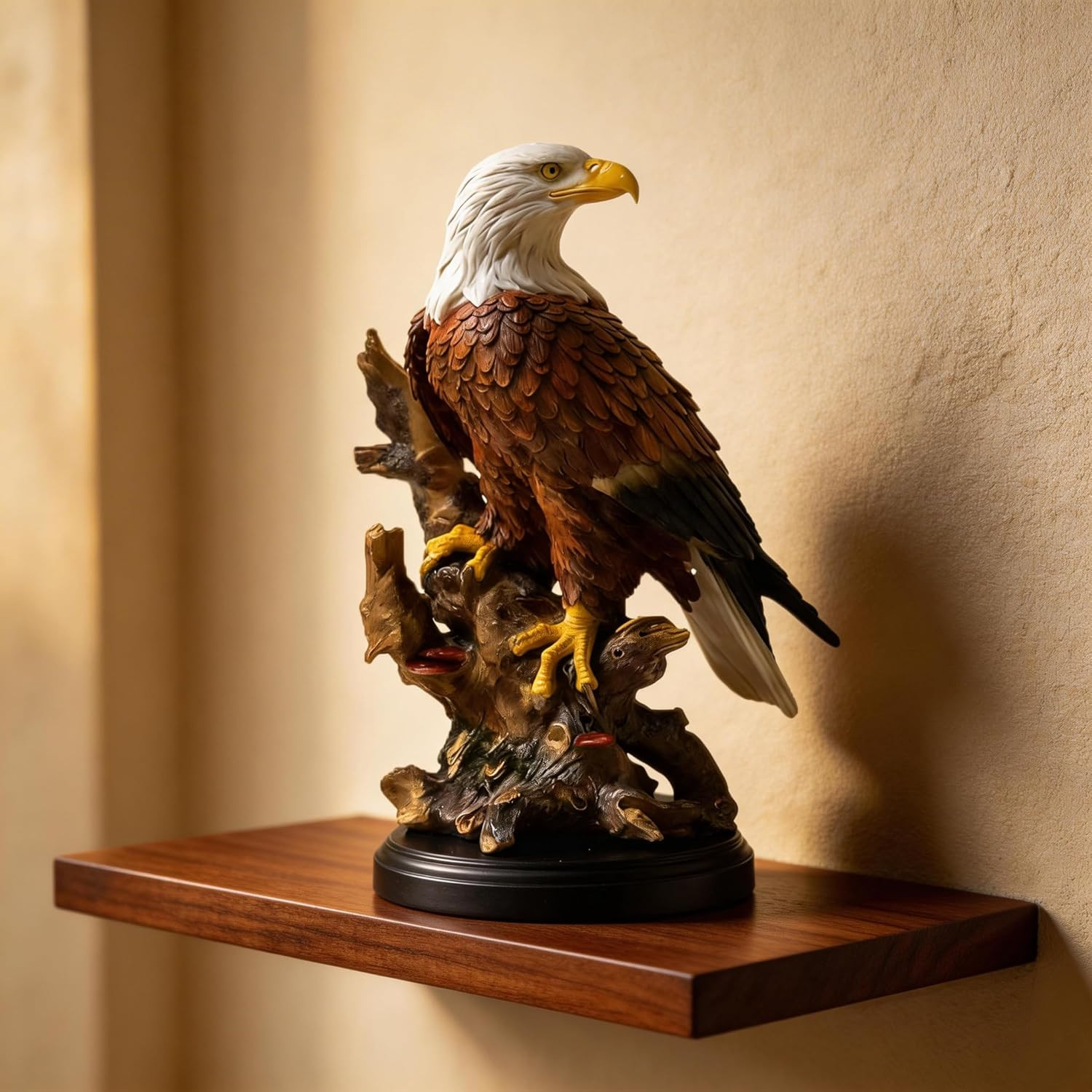 12.9 Inch Bald Eagle Statue, Resin Eagle Statue Majestic Statement for Your Home 12.9 Inch Bald Eagle Statue, Resin Eagle Statue Majestic Statement for Your Home