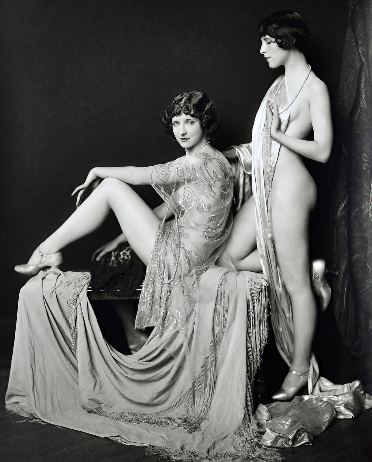 ZIEGFELD PERFORMERS The Cutter Sisters Sexy Borderless Photo